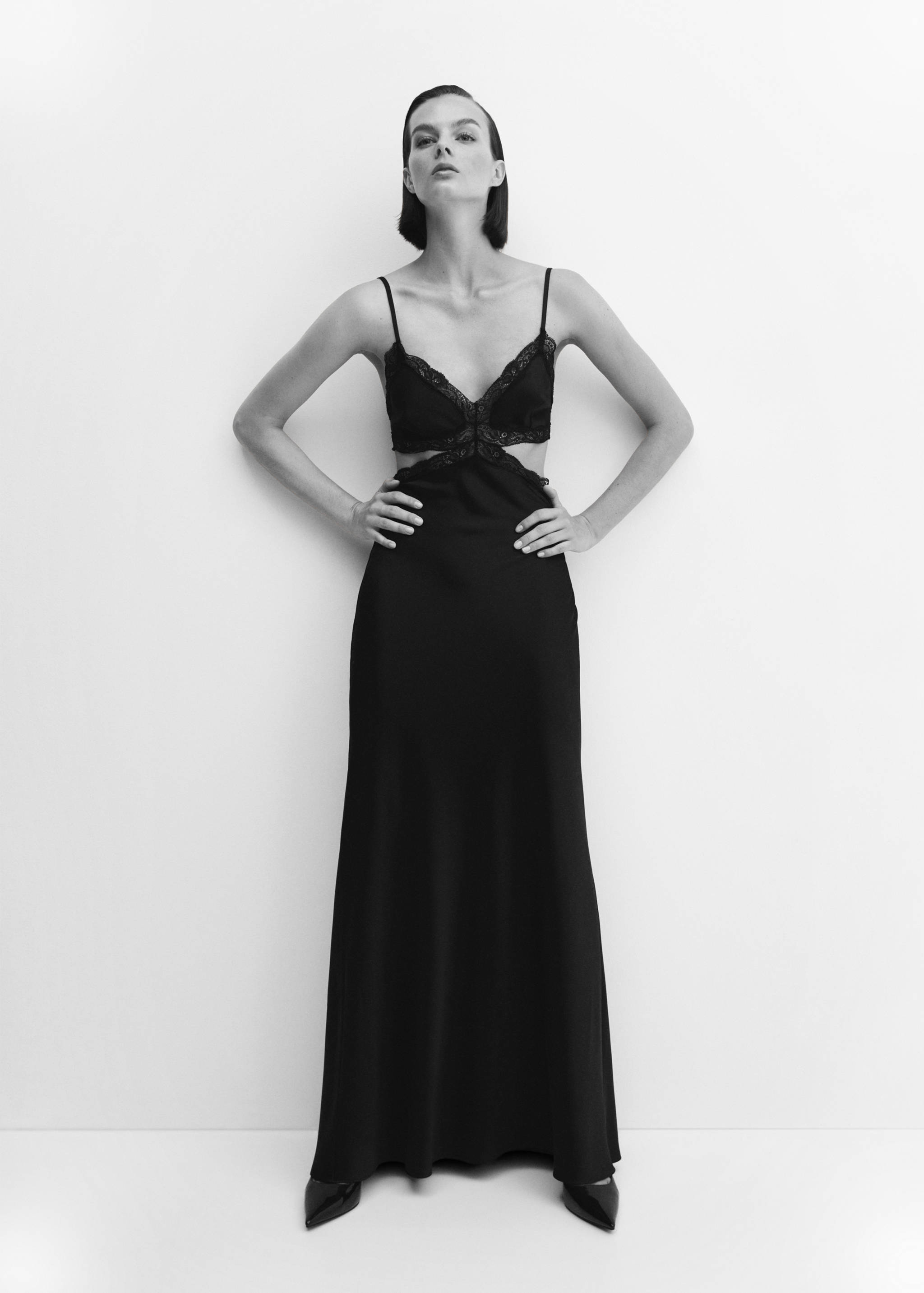 Slip dress with slit - Details of the article 2