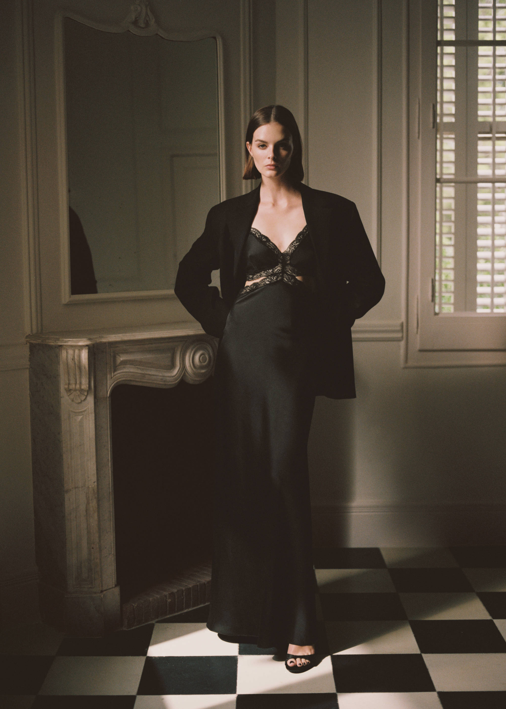 Slip dress with slit - Details of the article 7