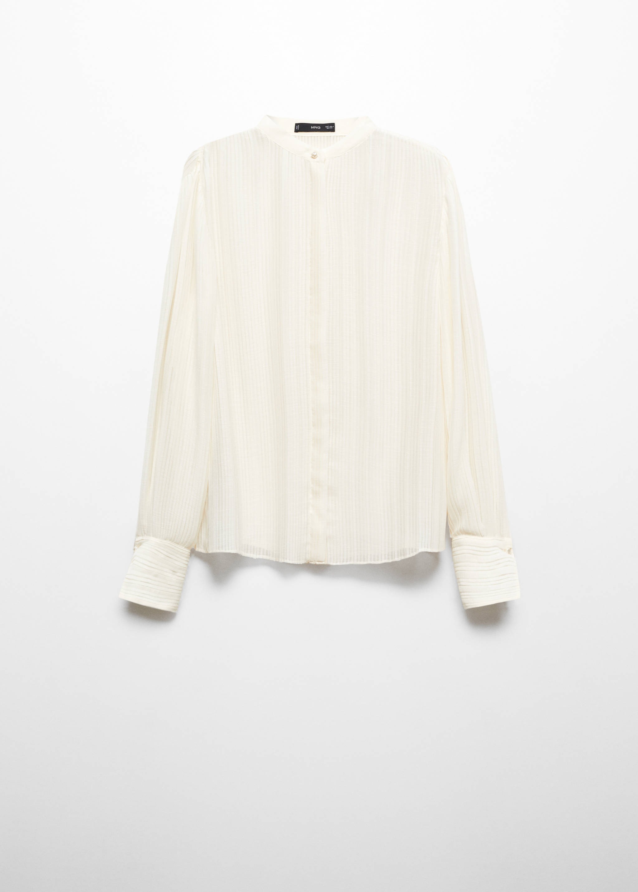 Semi-transparent pleated blouse - Article without model