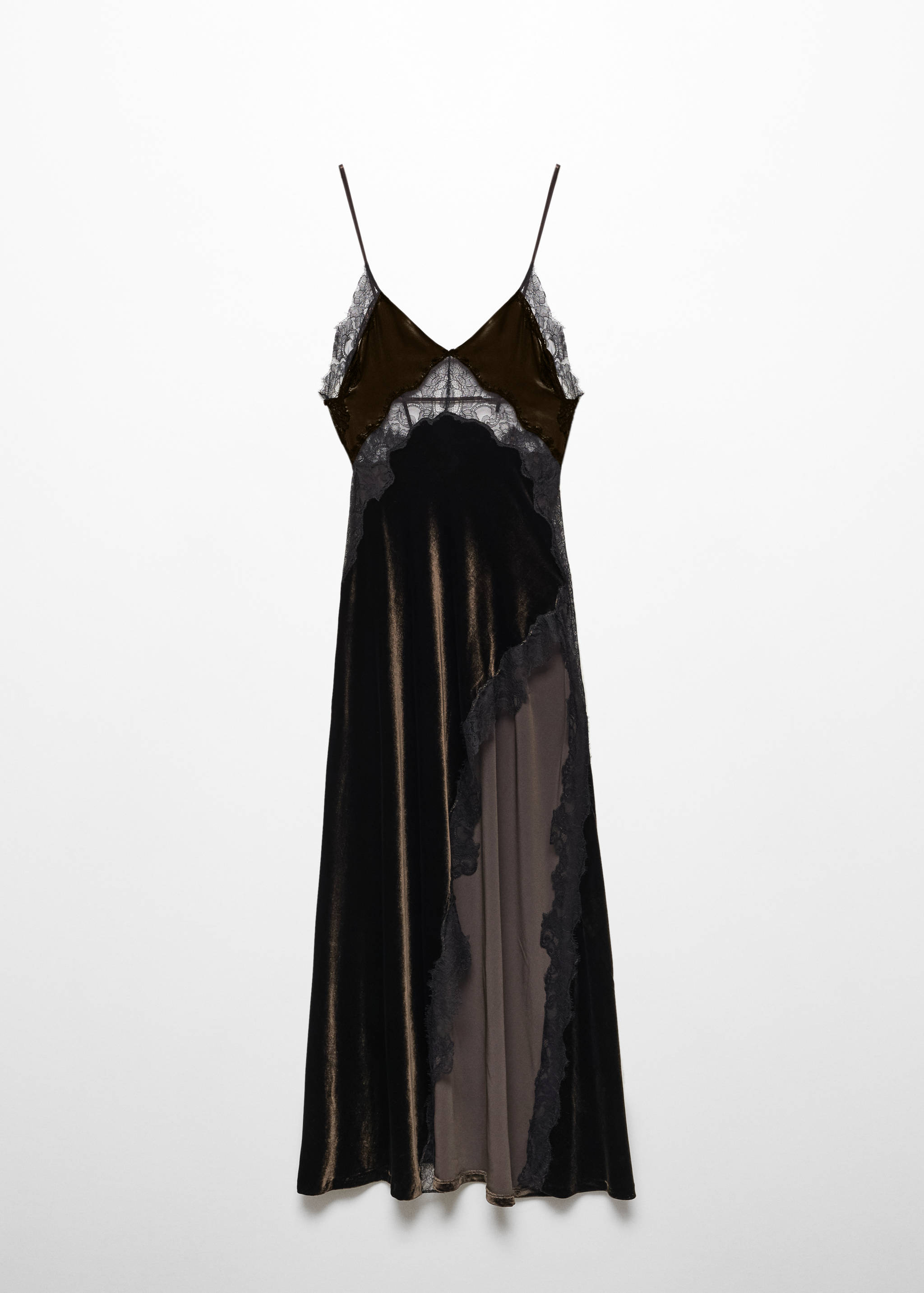 Silk velvet slip dress - Article without model