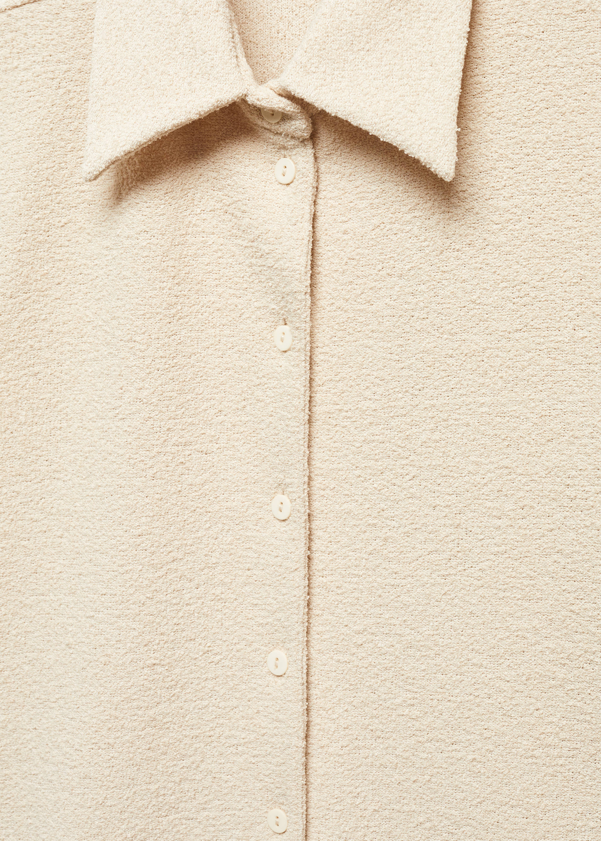 Knitted shirt with button - Details of the article 8