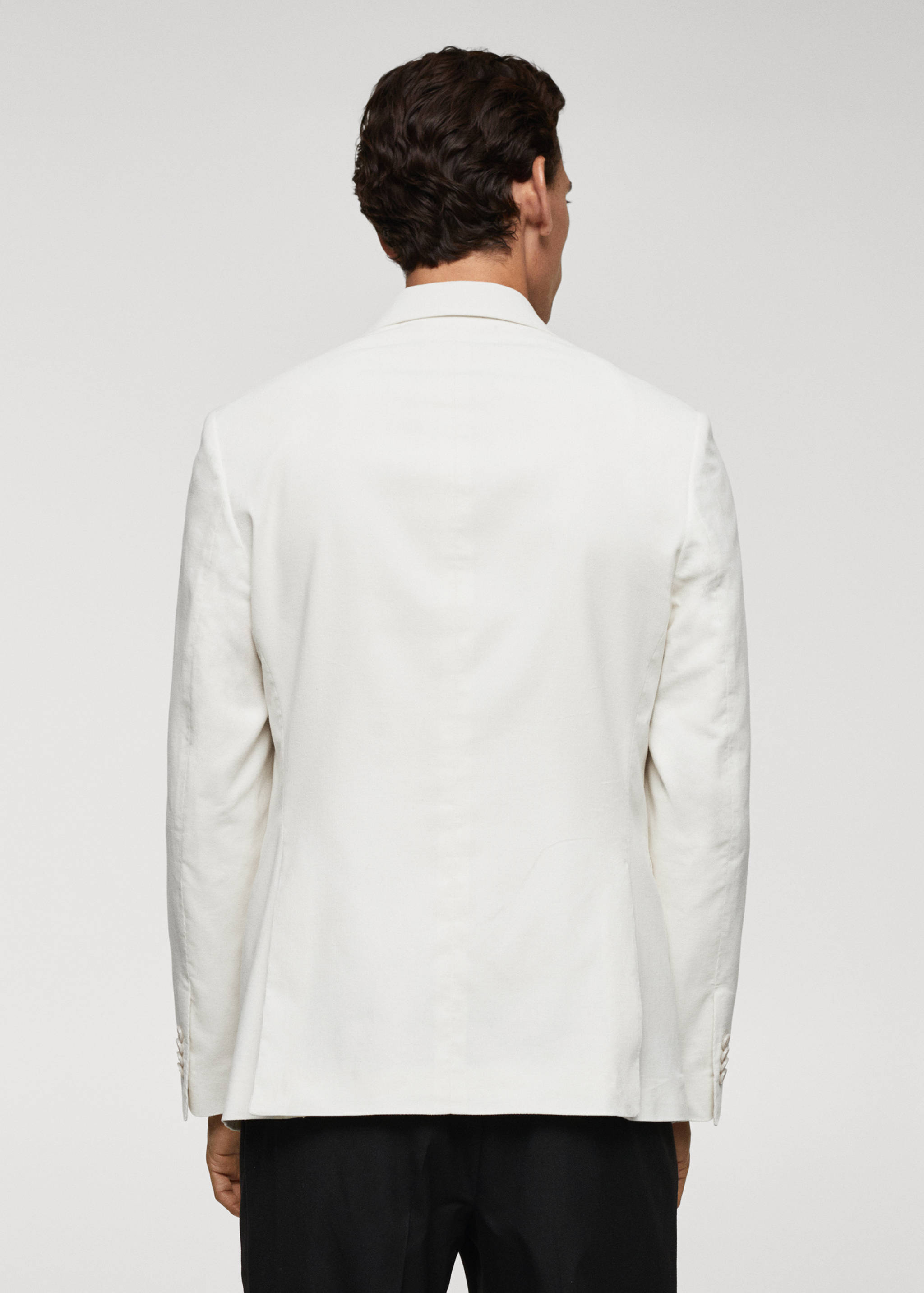 Slim fit corduroy blazer - Reverse of the article