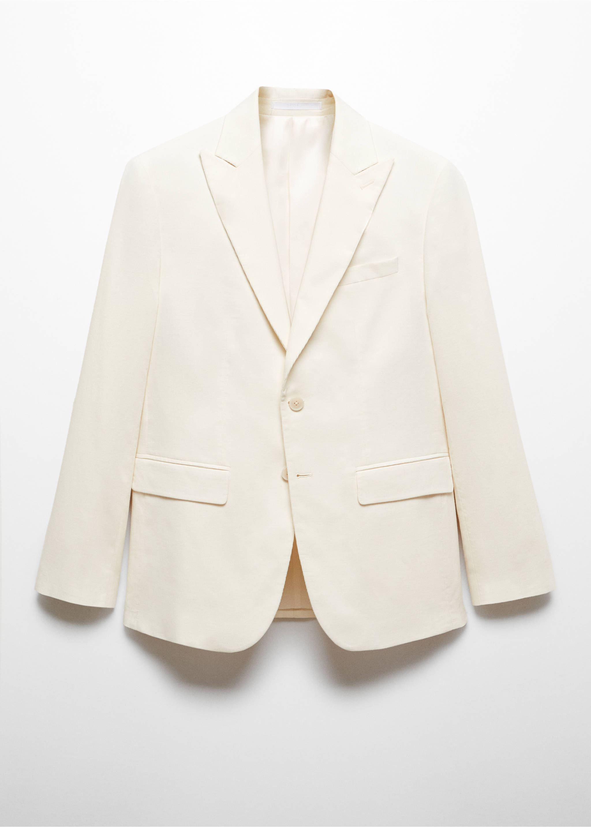 Slim Fit-Cordblazer - Artikel ohne Model, Weiß. Ref: 57059405-00.