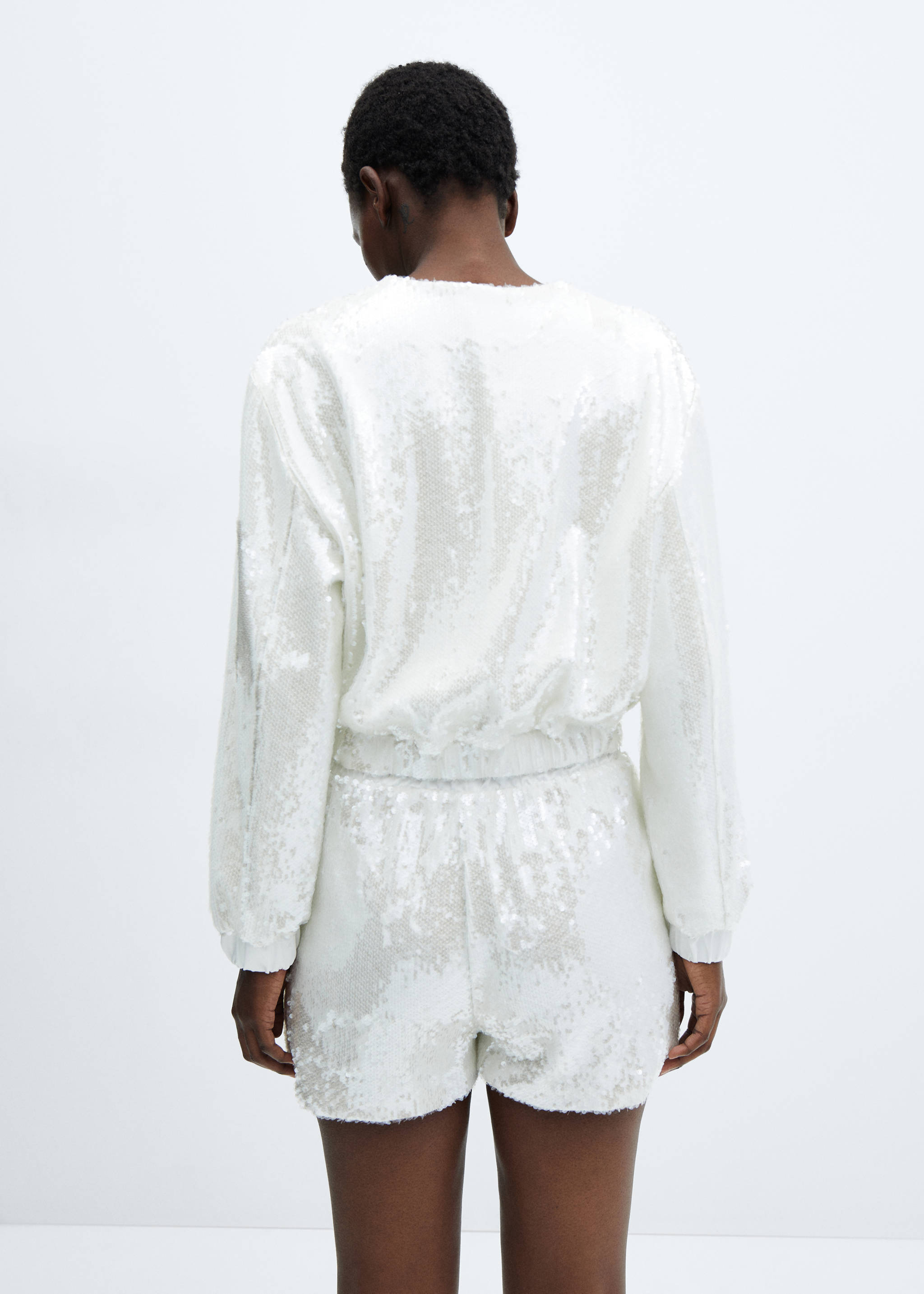 Chaqueta bomber lentejuelas - Reverso del artículo