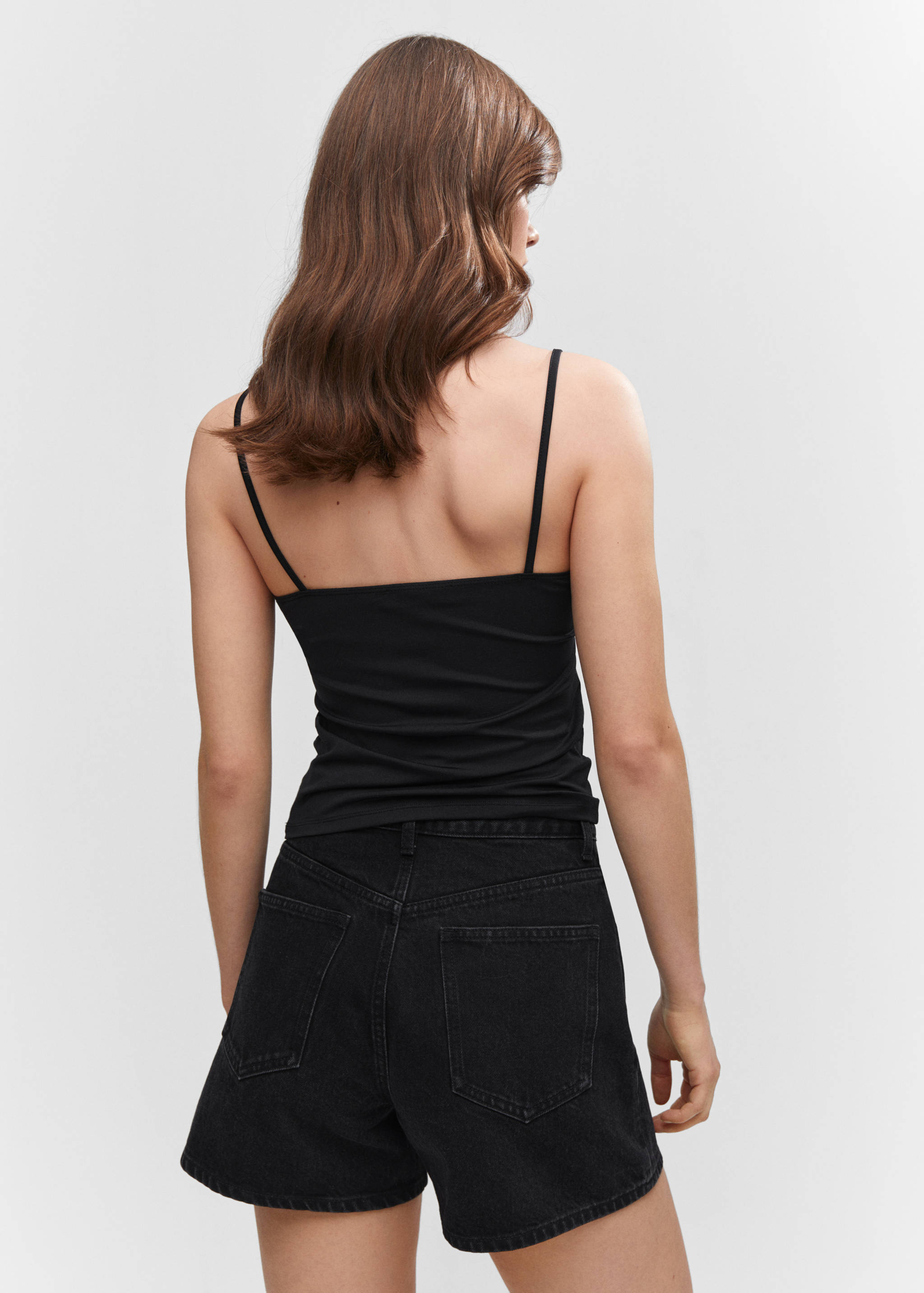 Spaghetti strap top - Reverse of the article