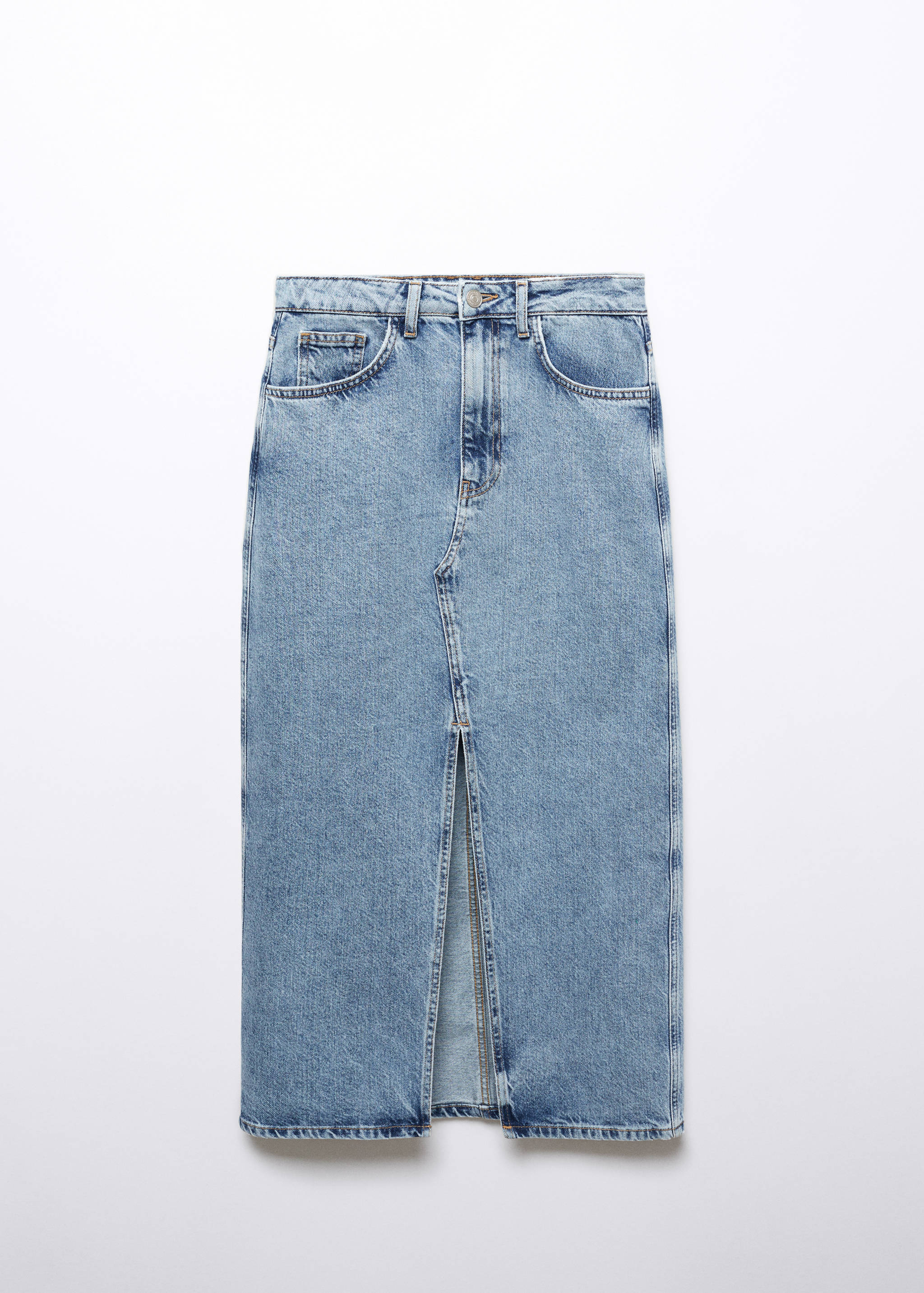 Denim midi-skirt - Article without model