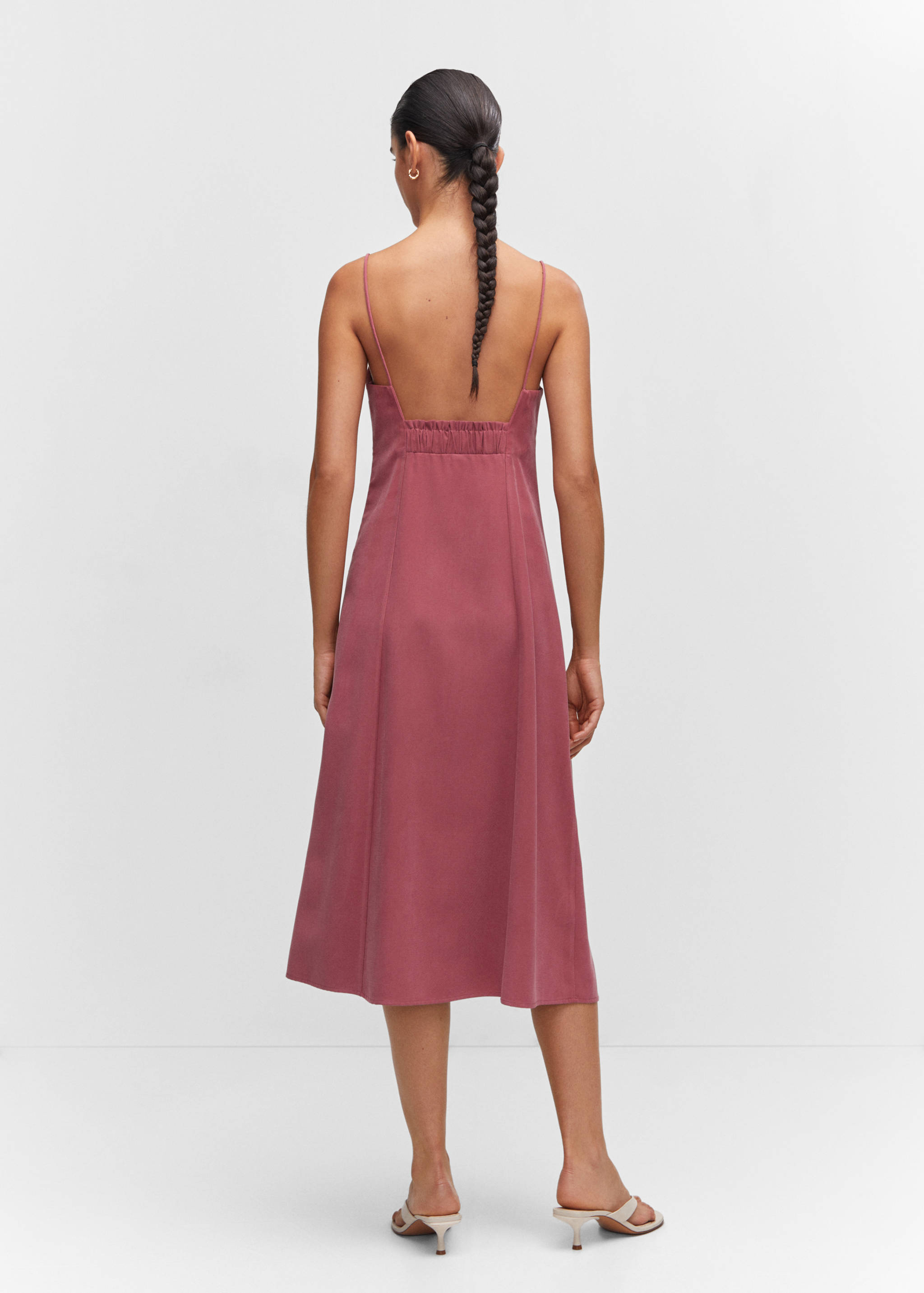 Robe midi décolletée - Verso de l’article