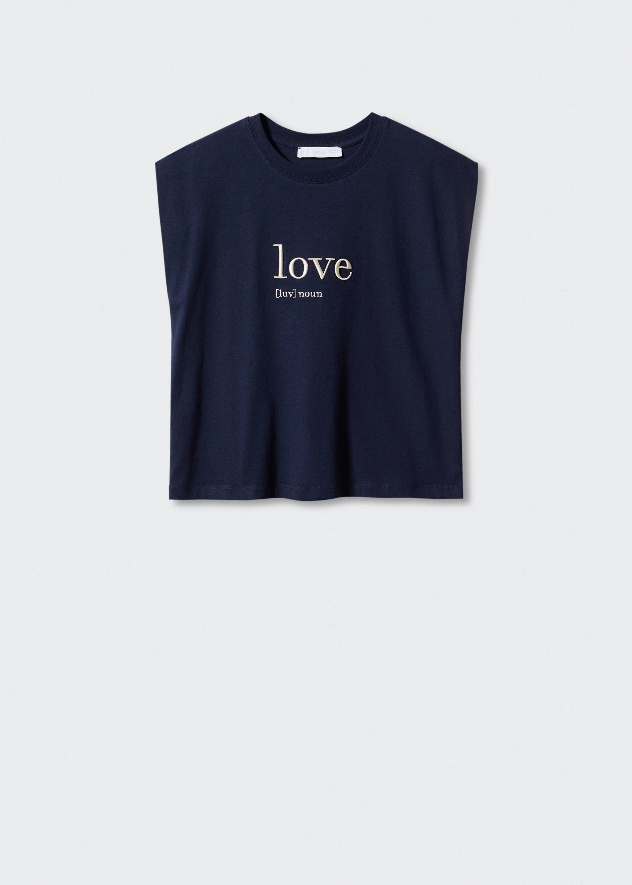 Message cotton T-shirt - Article without model