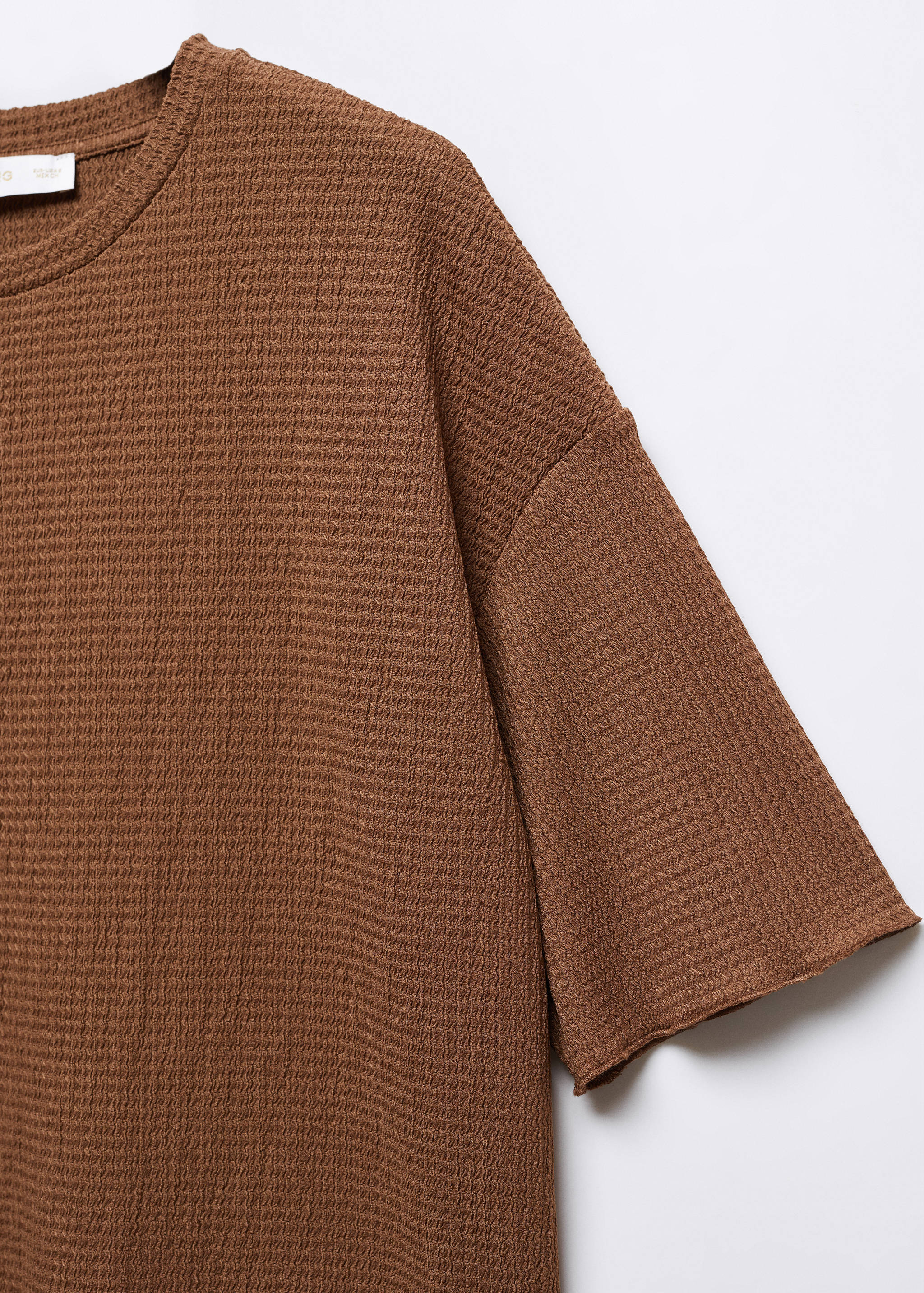 Texturiertes Oversized-T-Shirt - Detail des Artikels 8
