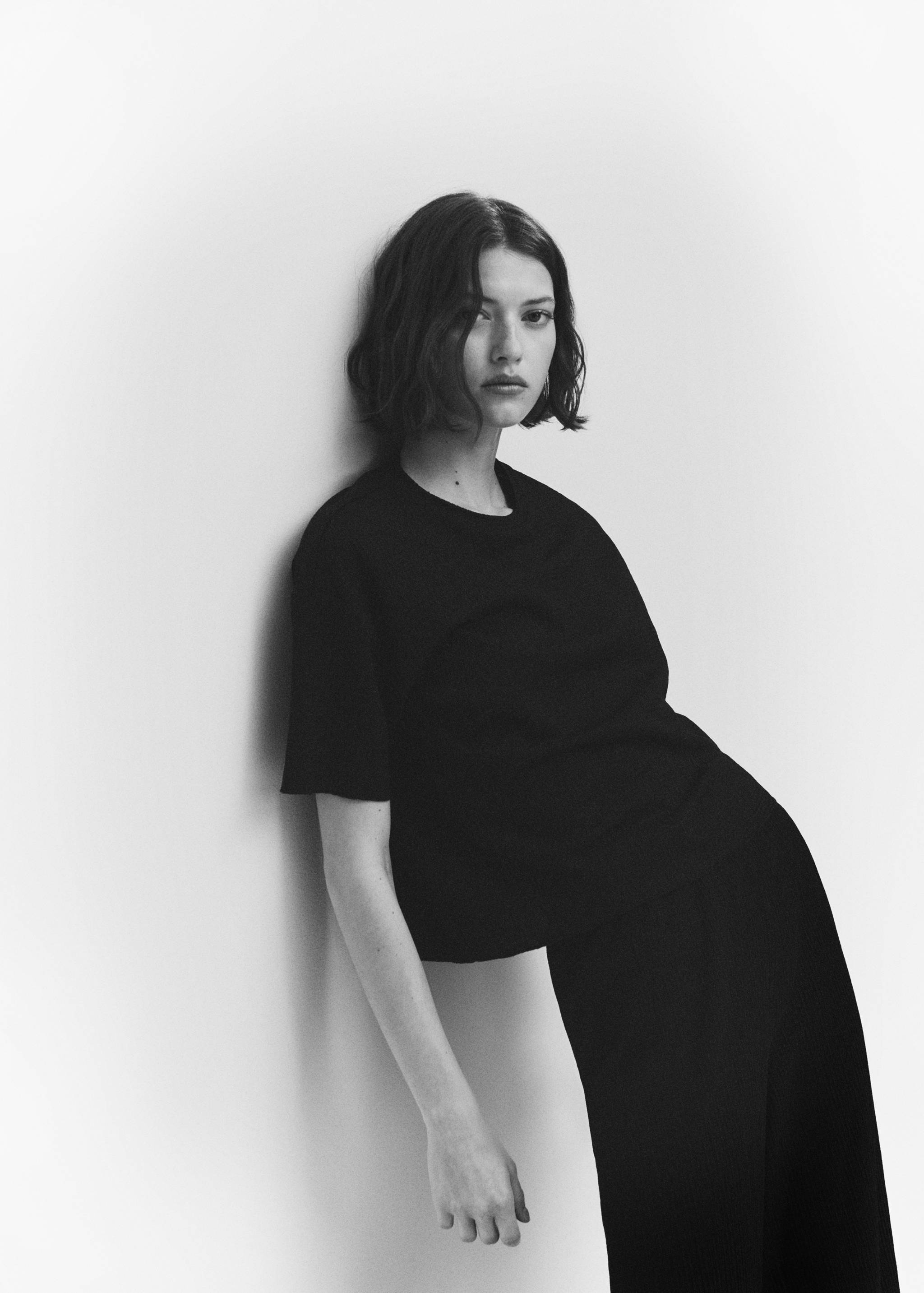 Texturiertes Oversized-T-Shirt - Detail des Artikels 2