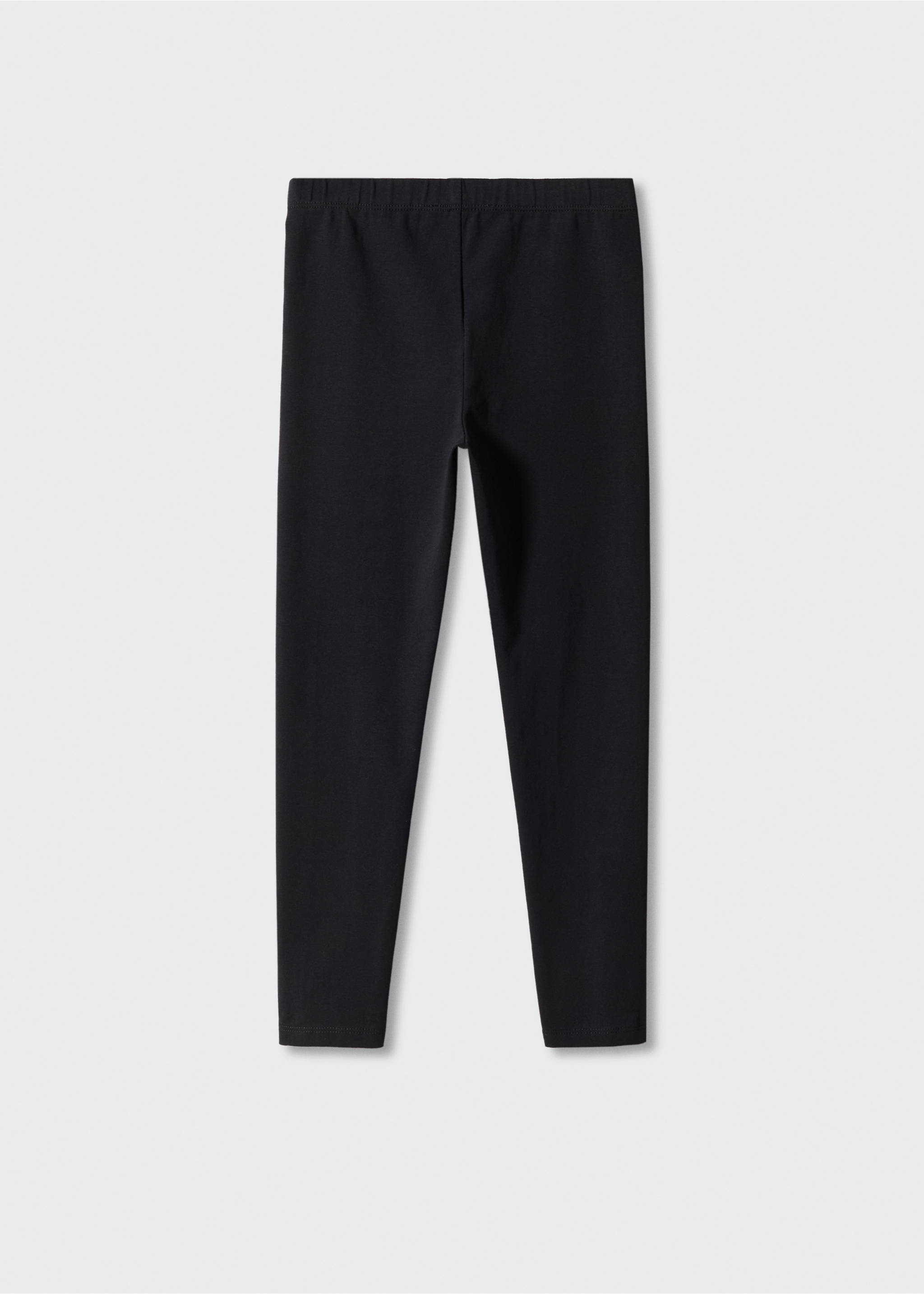 Cotton leggings - Reverse of the article, Black. Ref: 57062521-00.