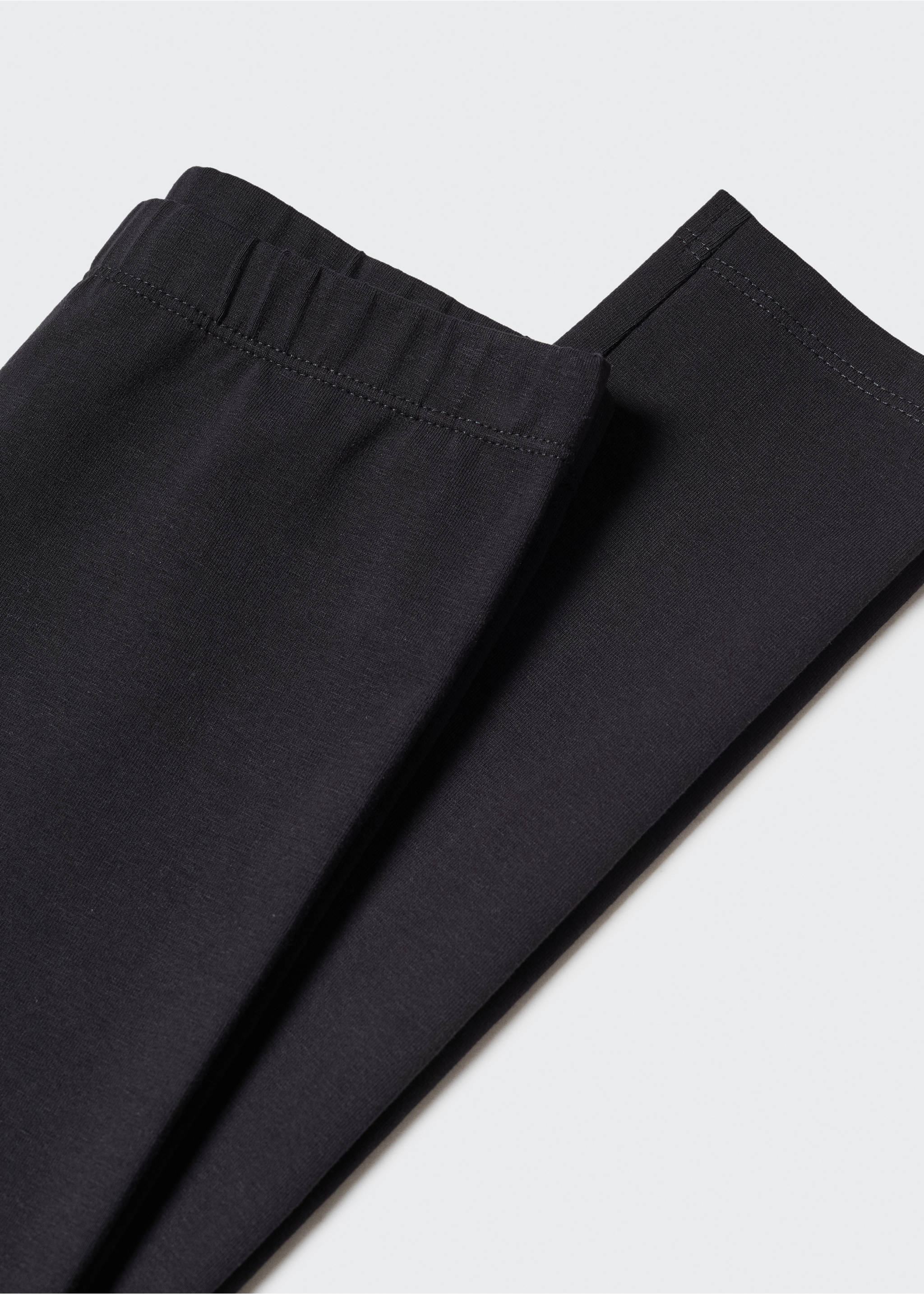 Cotton leggings - Details of the article 8, Black. Ref: 57062521-00.
