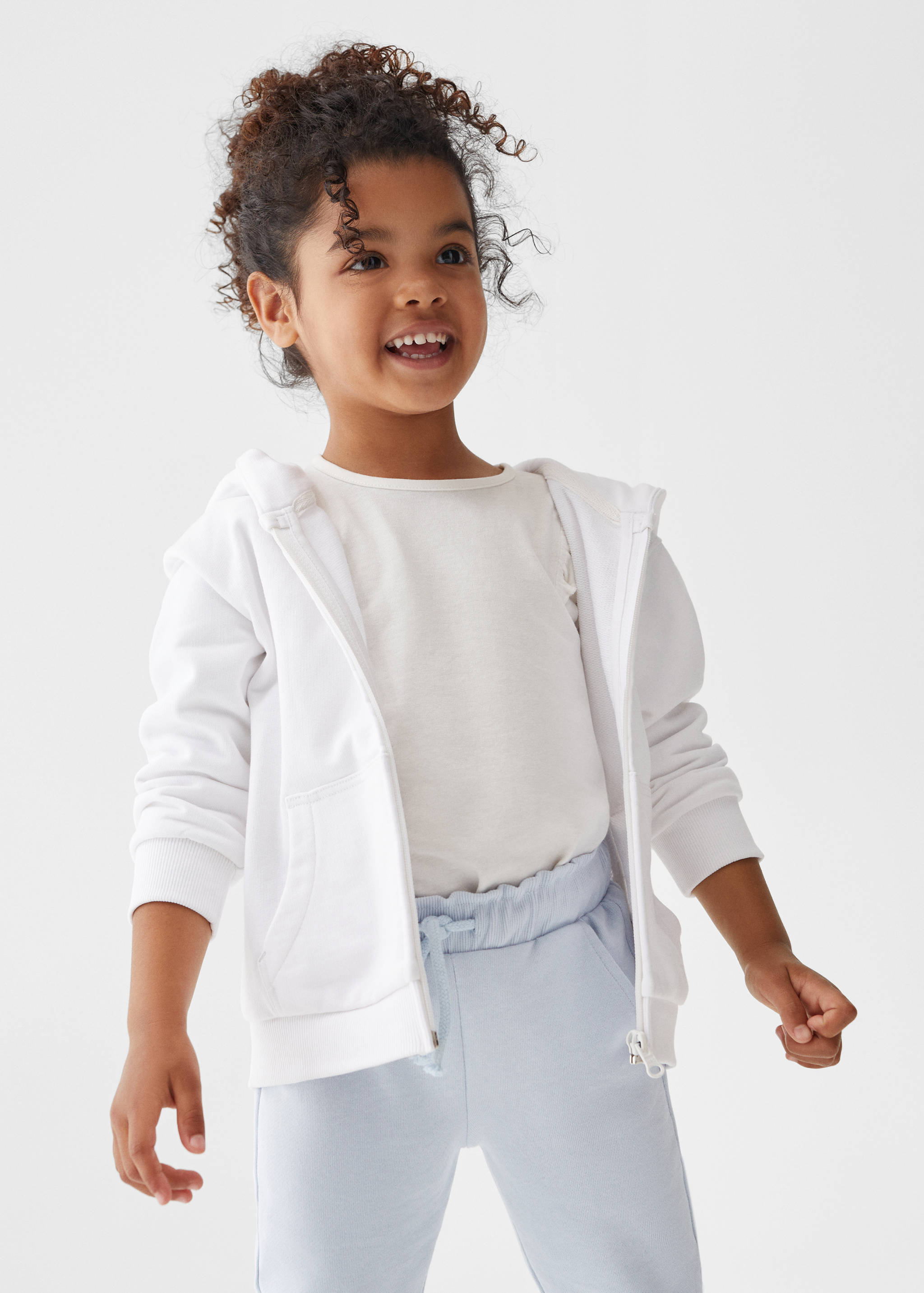 Cotton jogger-style trousers - Medium plane