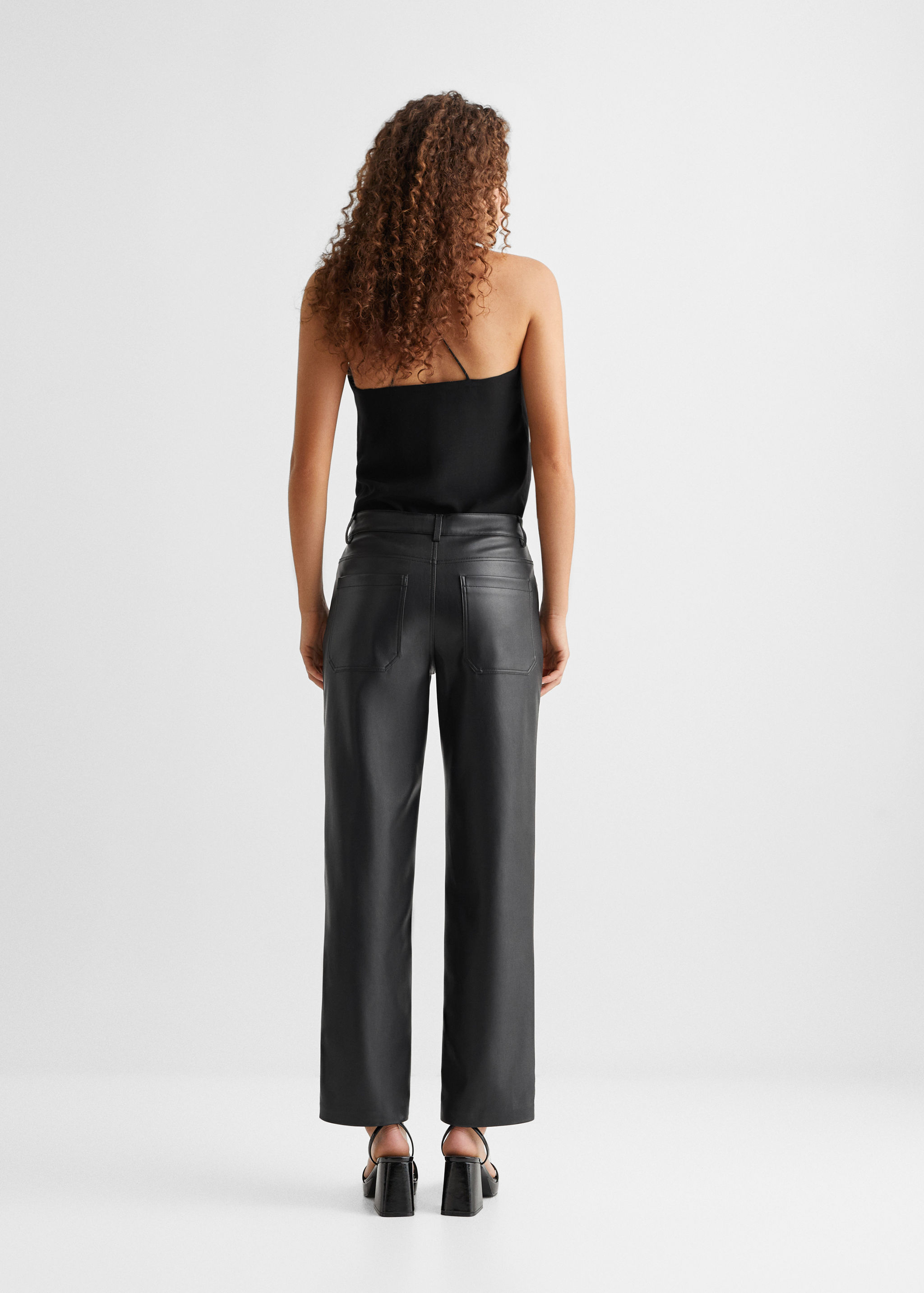 Pantalon en simili-cuir - Verso de l’article