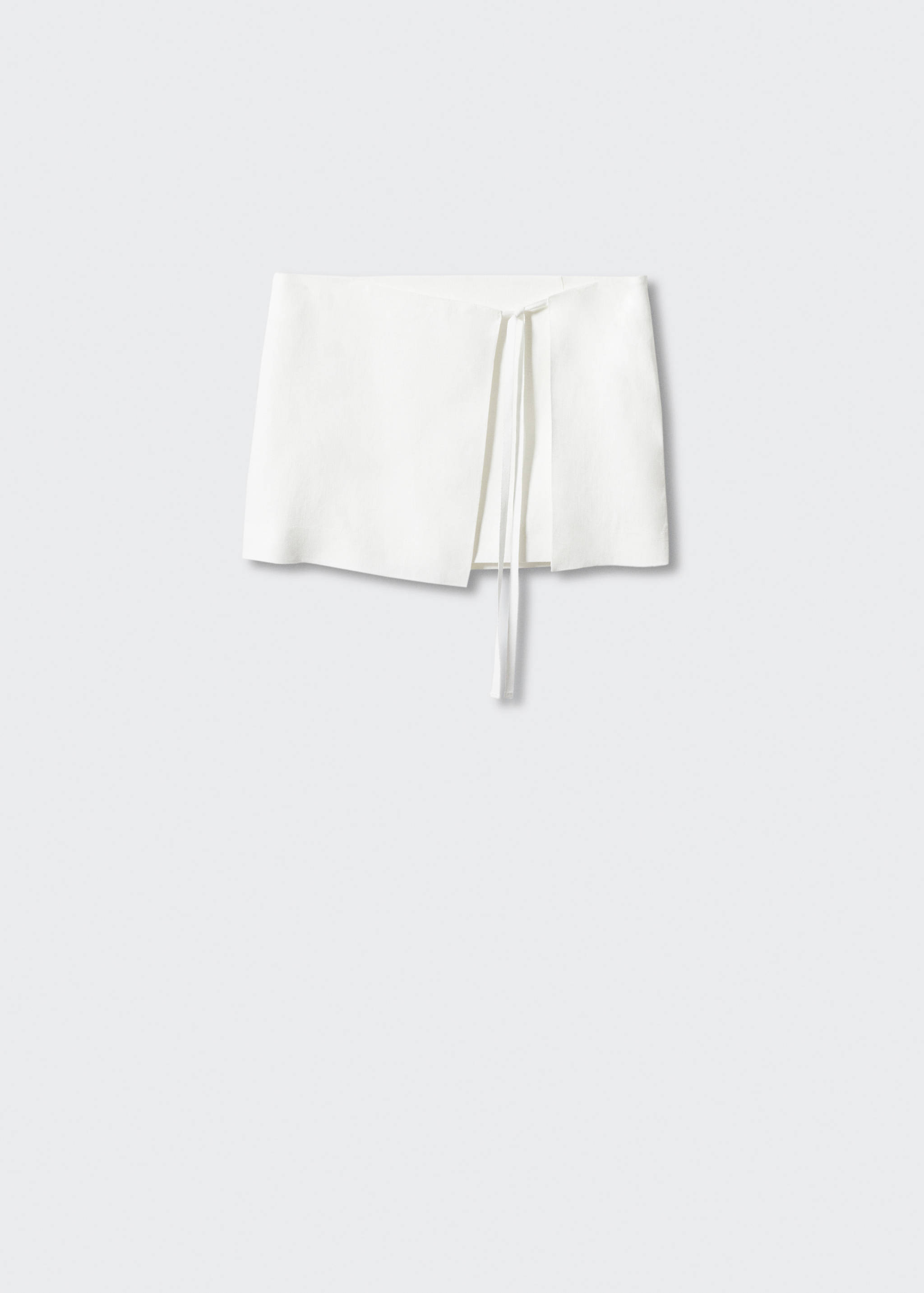 Linen-blend wrapped skirt - Article without model