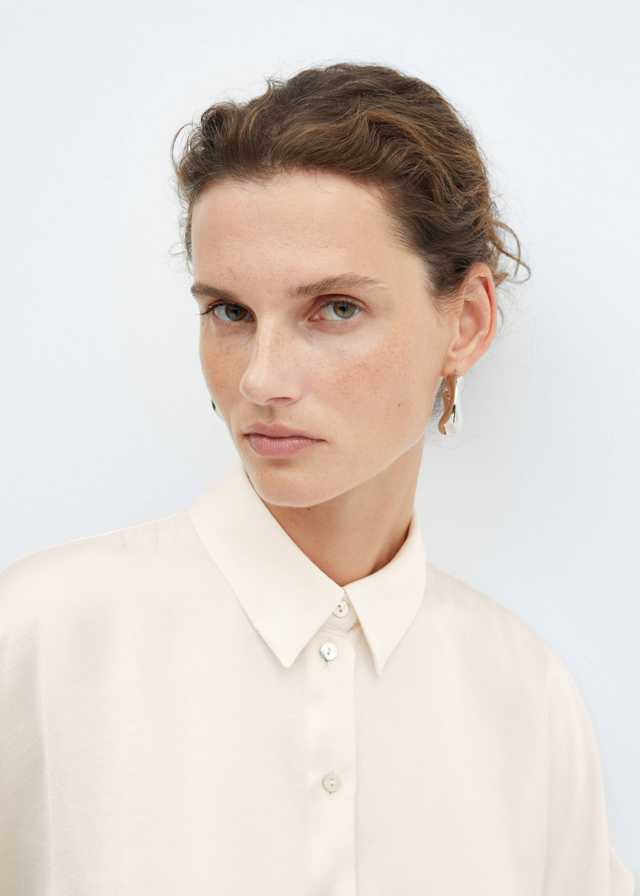 Short-sleeve button-down shirt - Details of the article 1