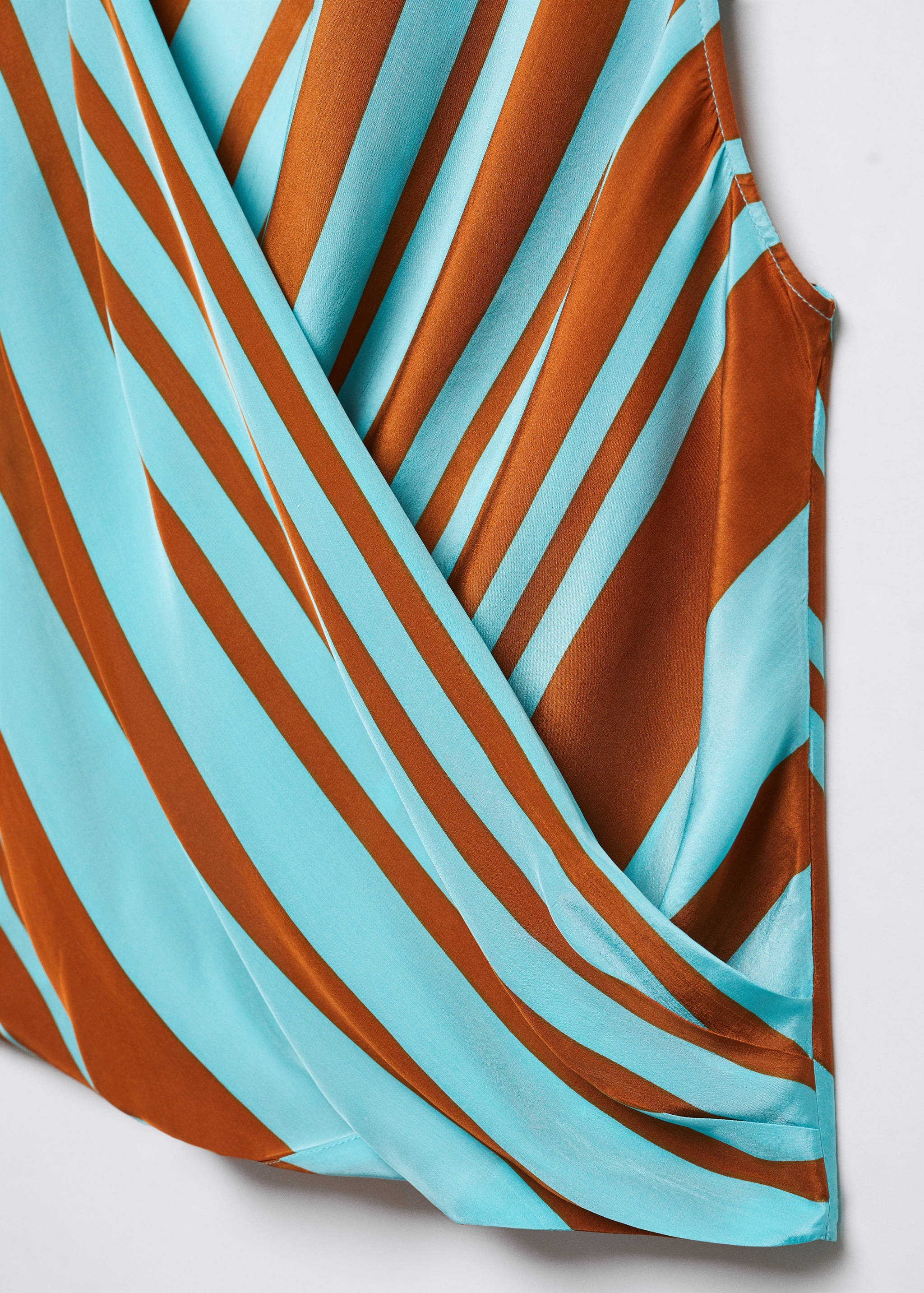 Striped wrap blouse - Details of the article 8