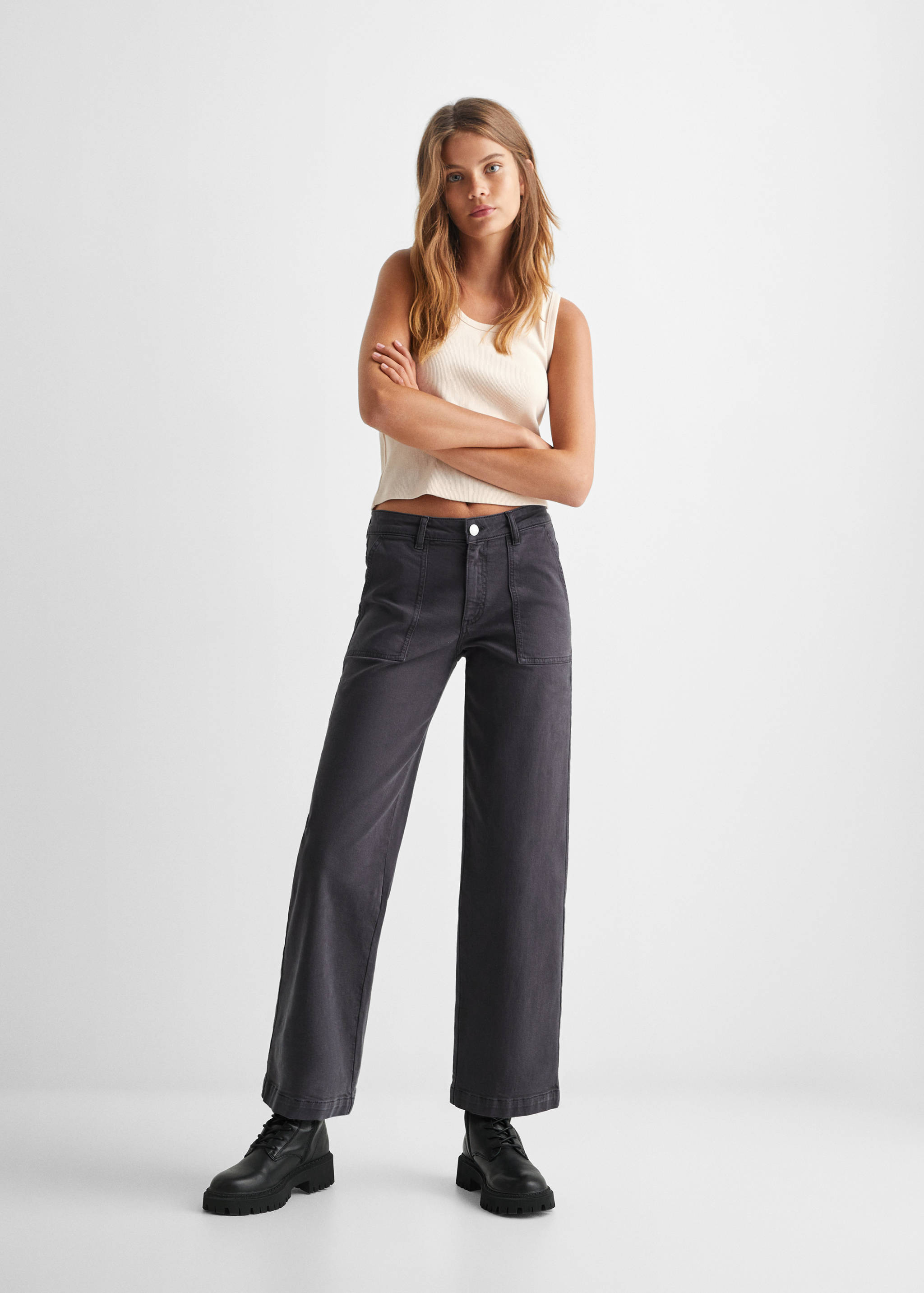 Trägershirt aus Baumwolle - Allgemeine Ansicht