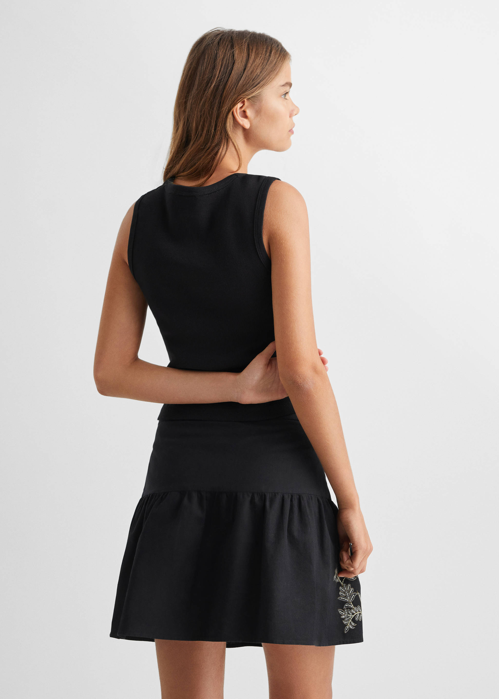 Trägershirt aus Baumwolle - Rückseite des Artikels