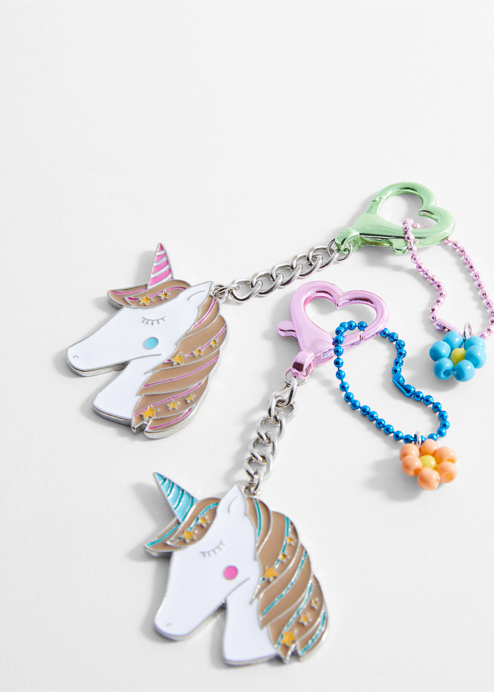 2er-Pack Fantasy-Schlüsselanhänger - Mittlere Ansicht, Lila. Ref: 57063266-00.