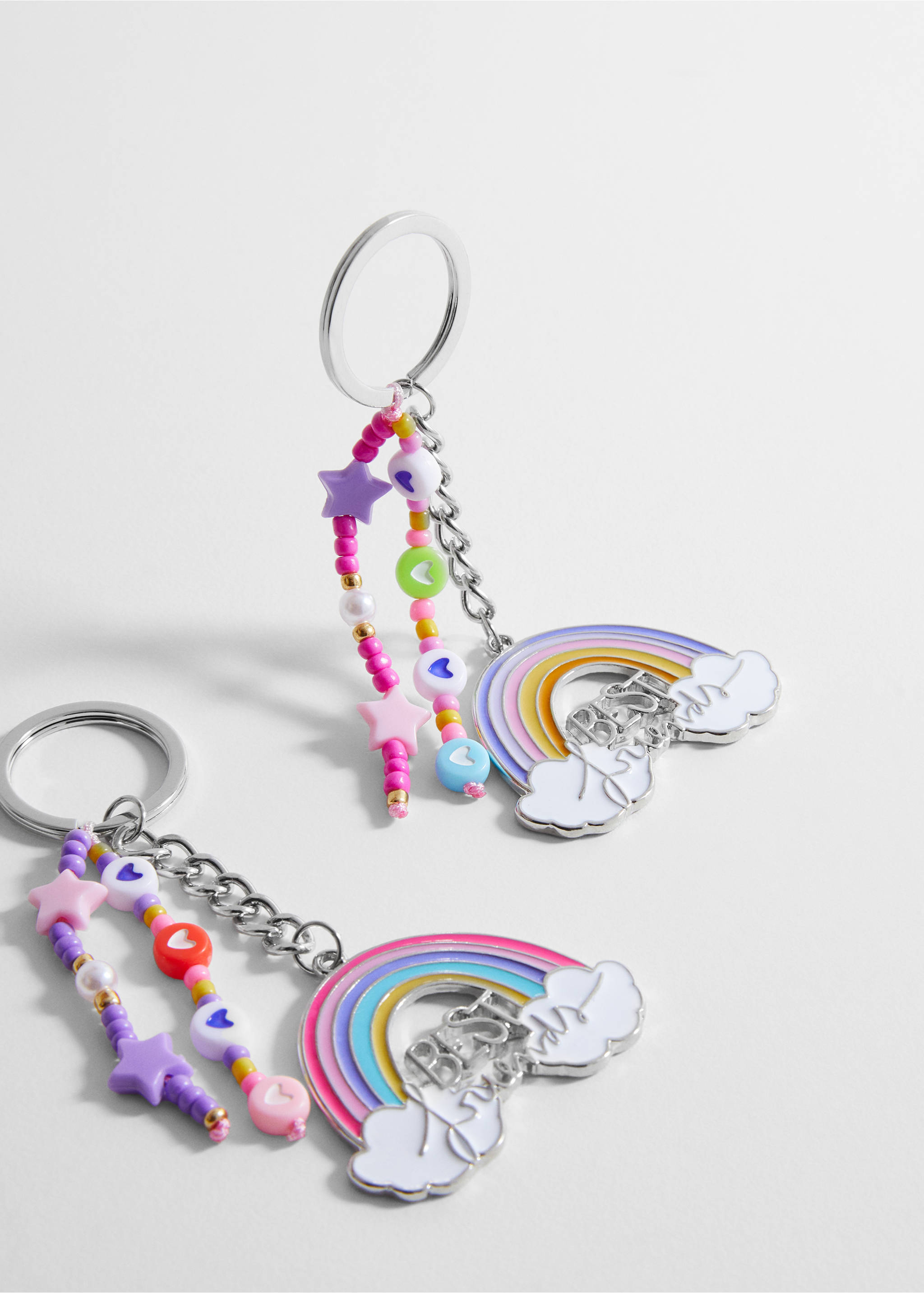 2er-Pack Best Friends-Schlüsselanhänger - Mittlere Ansicht, Lila. Ref: 57063267-00.