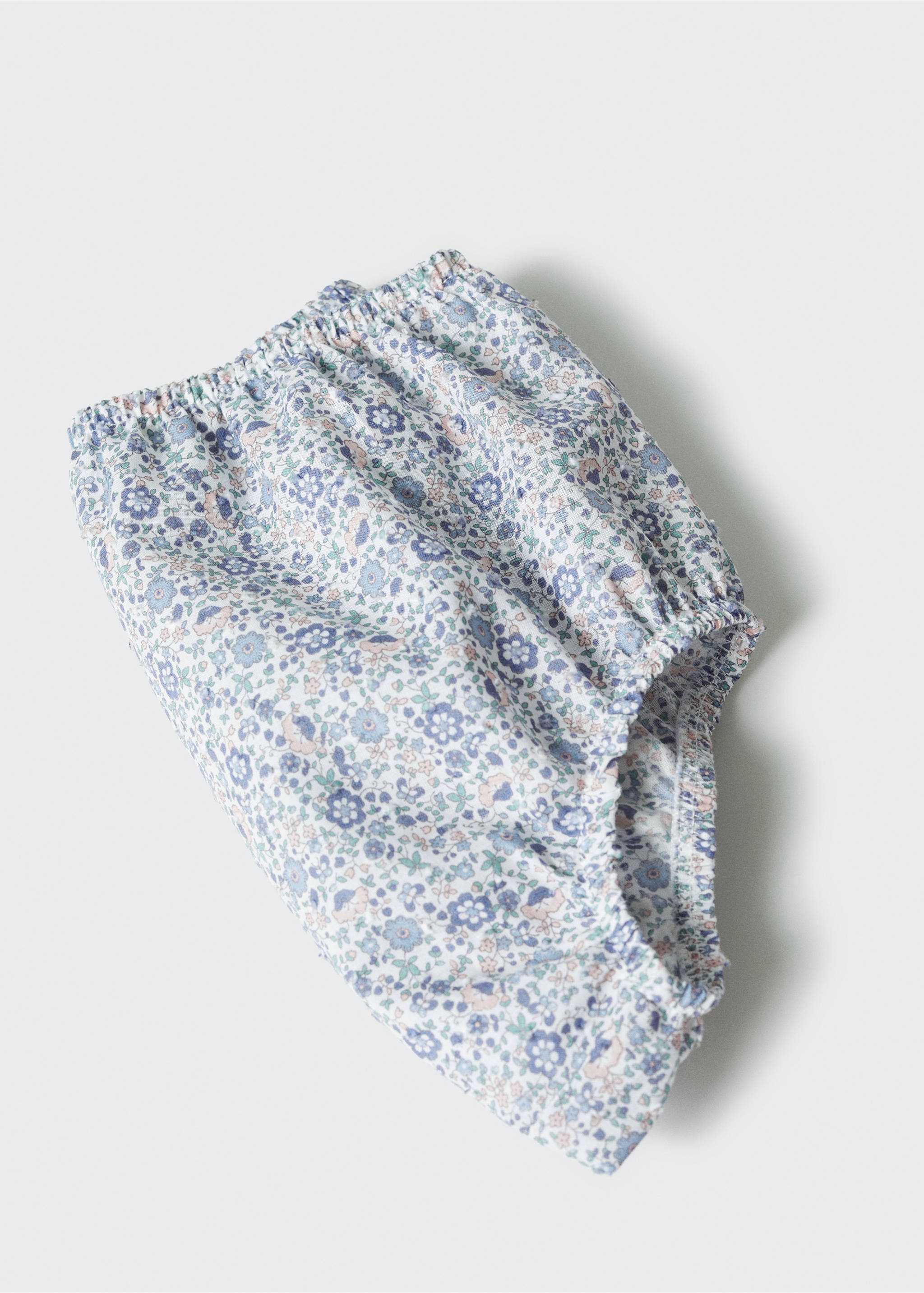 Kleid und Höschen aus Baumwolle - Detail des Artikels 0, Himmelblau. Ref: 57063274-00.