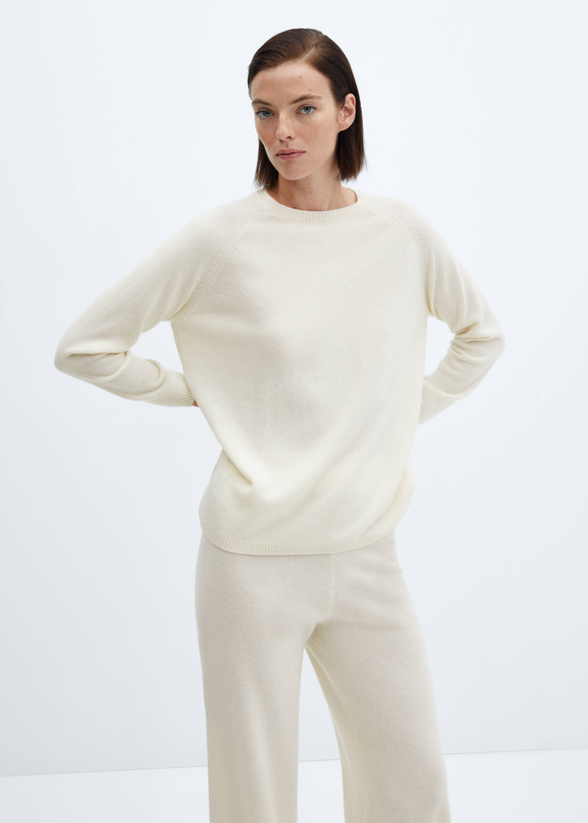 100% cashmere round-neck sweater - Medium plane