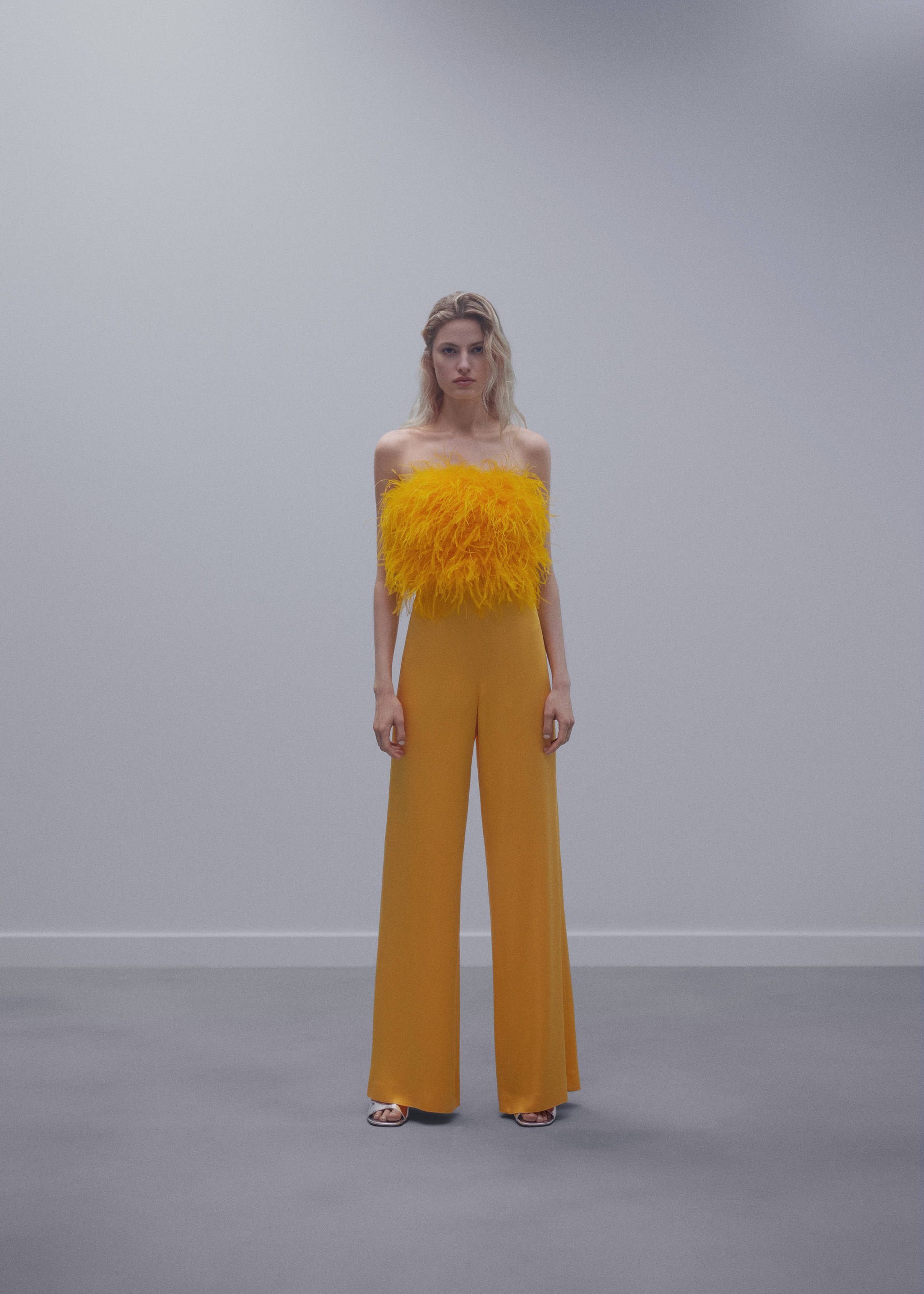 Top estil bandeau plomes - Pla general