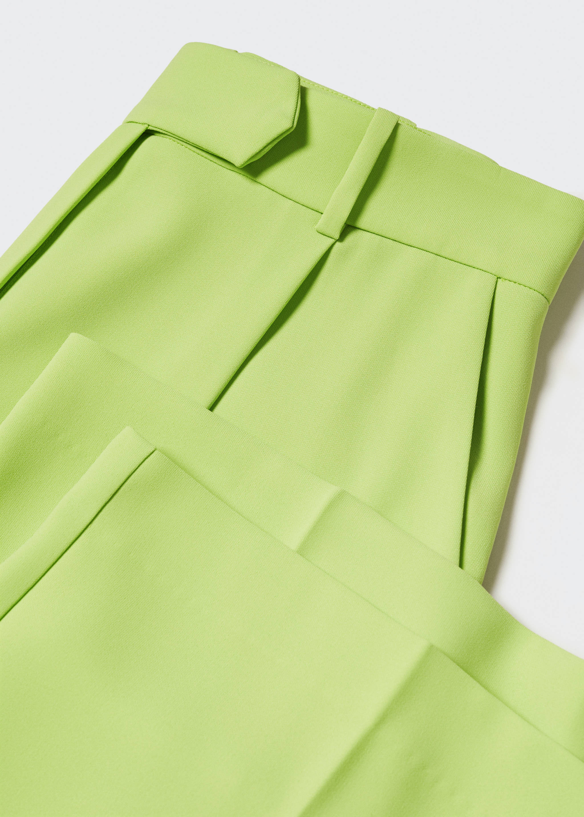 Wide leg pleated trousers - Details of the article 8