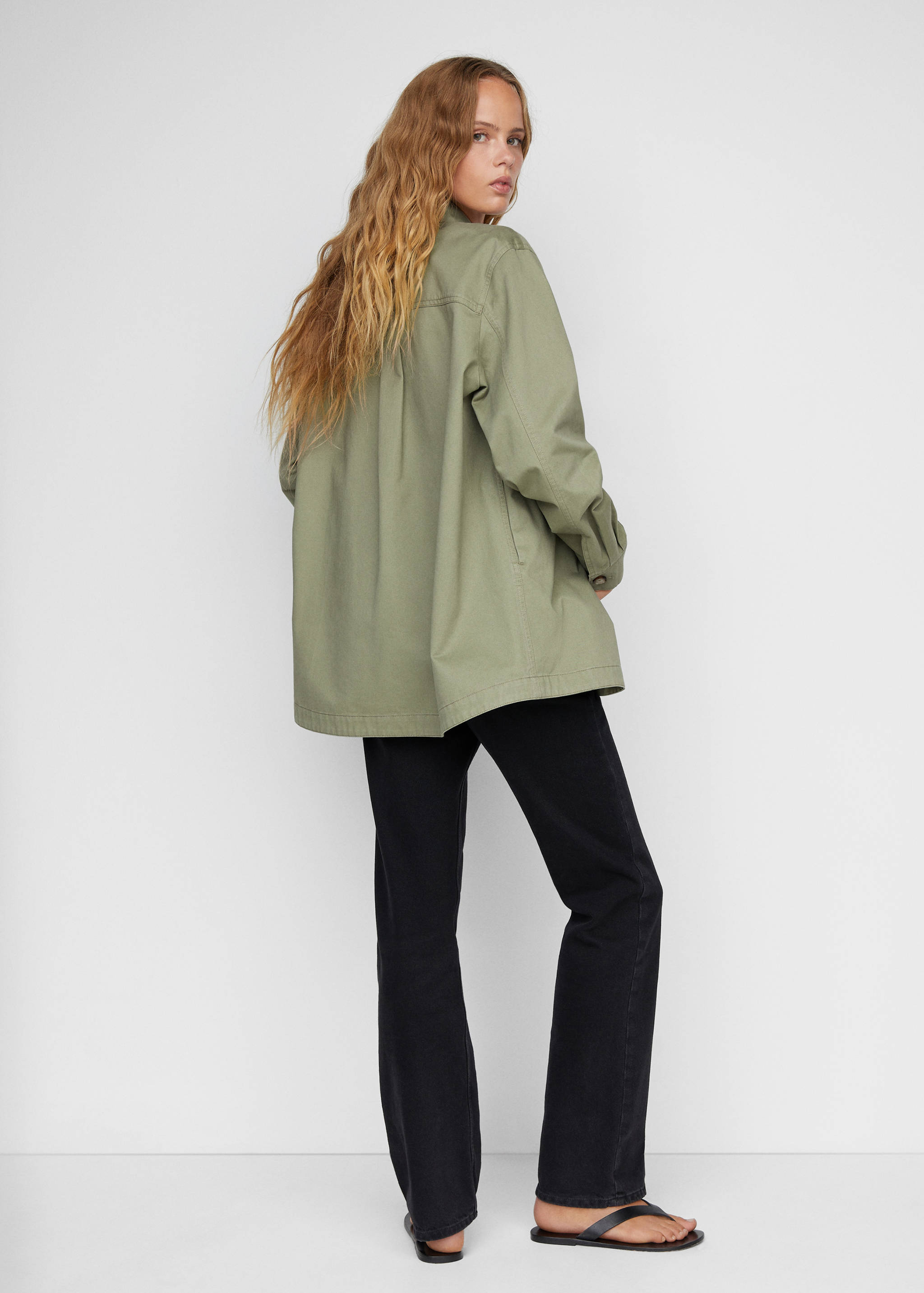 Sobrecamisa algodón botones - Reverso del artículo