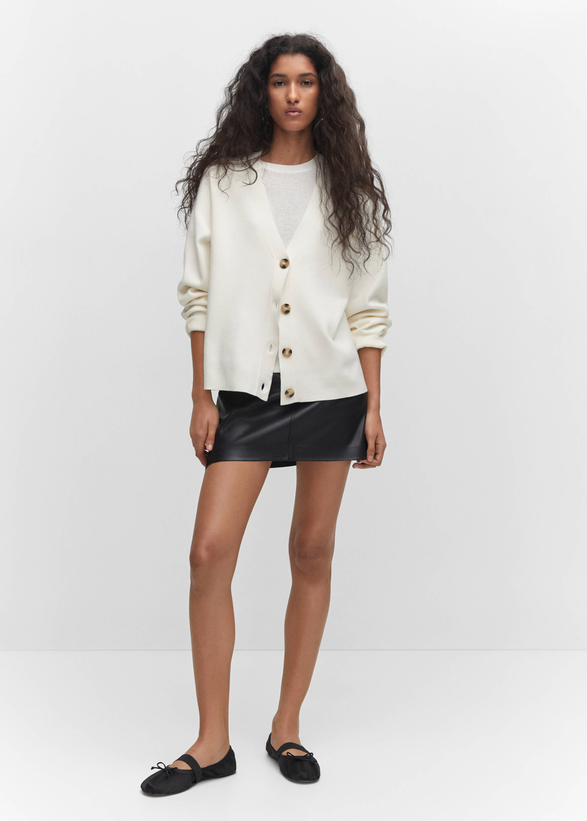 Button knit cardigan - General plane