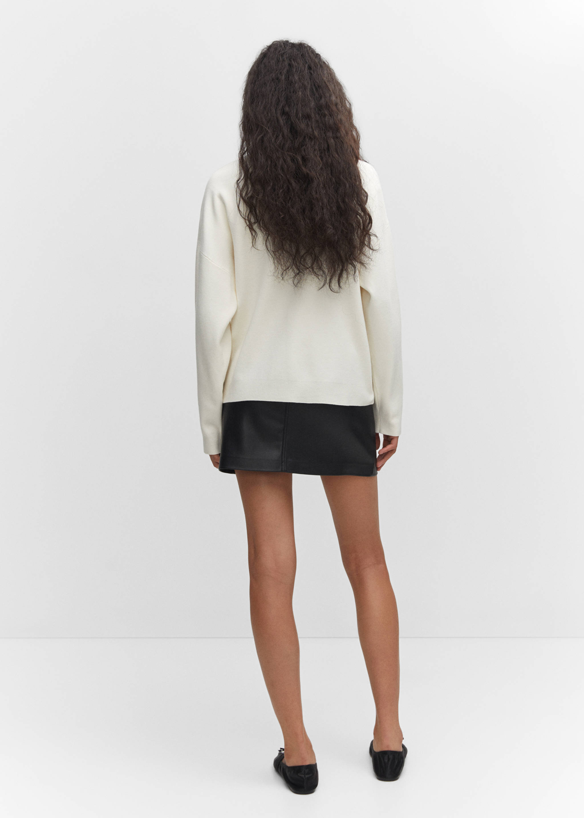 Button knit cardigan - Reverse of the article