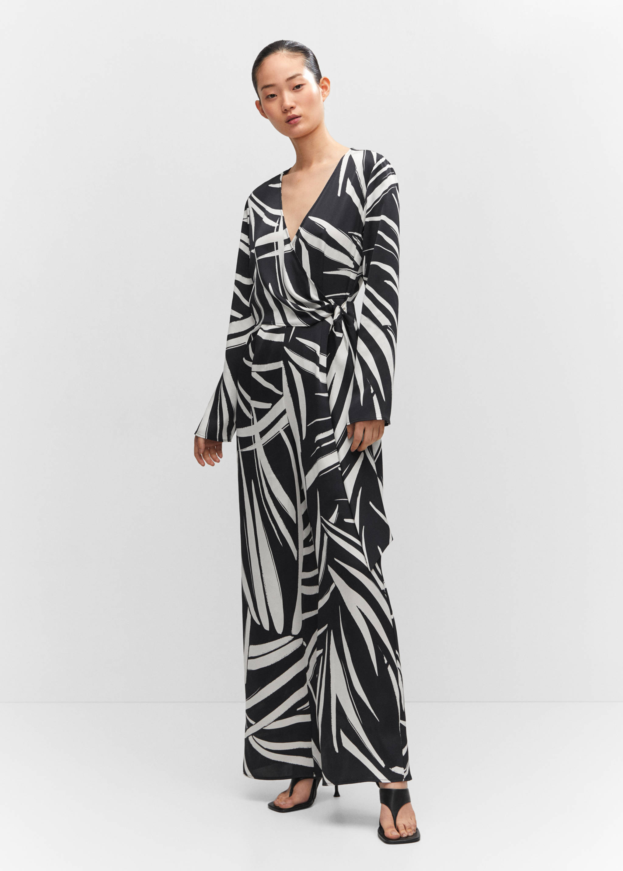Printed wrap jumpsuit - General plane
