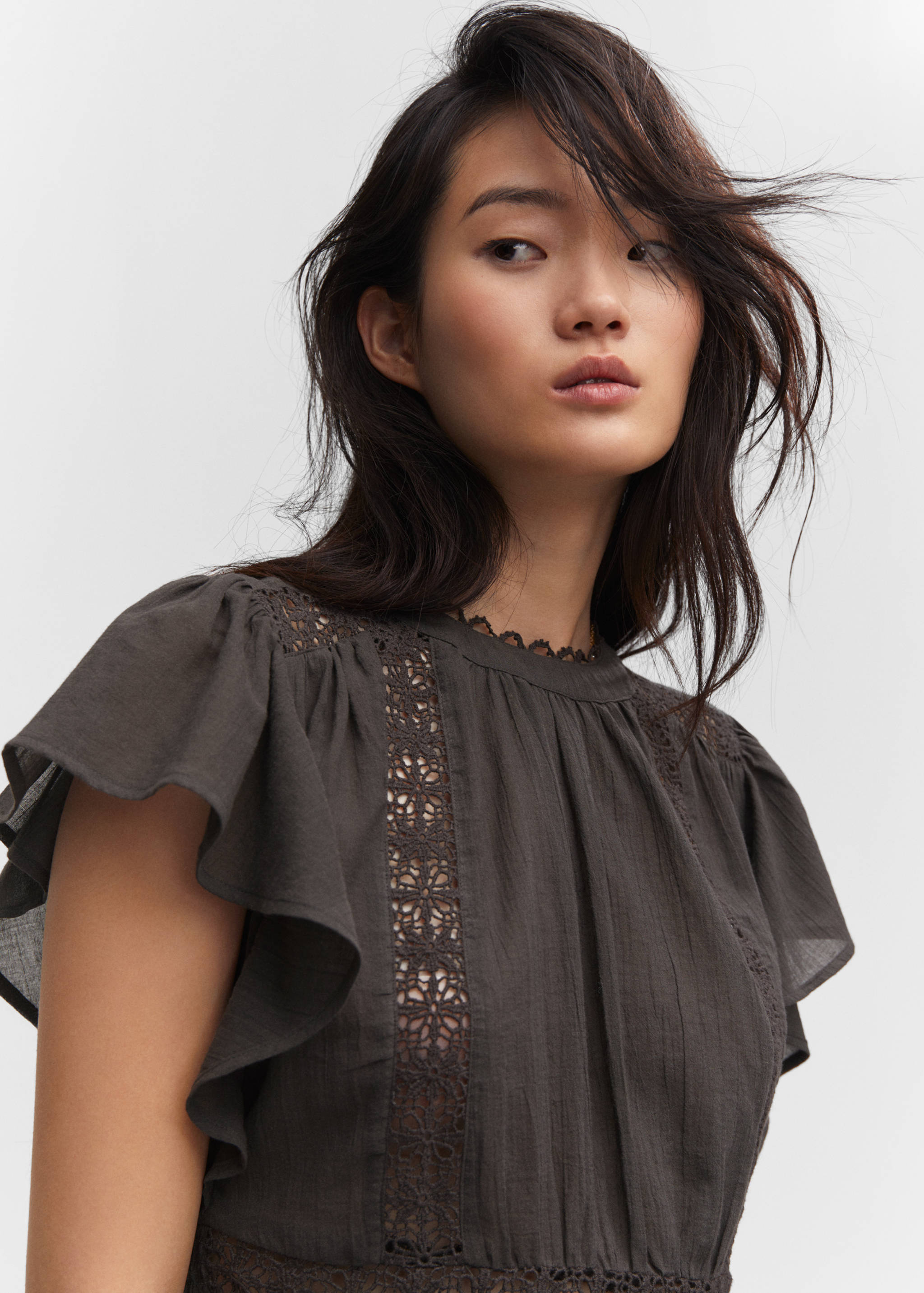 Ruffled lace top - Details of the article 1