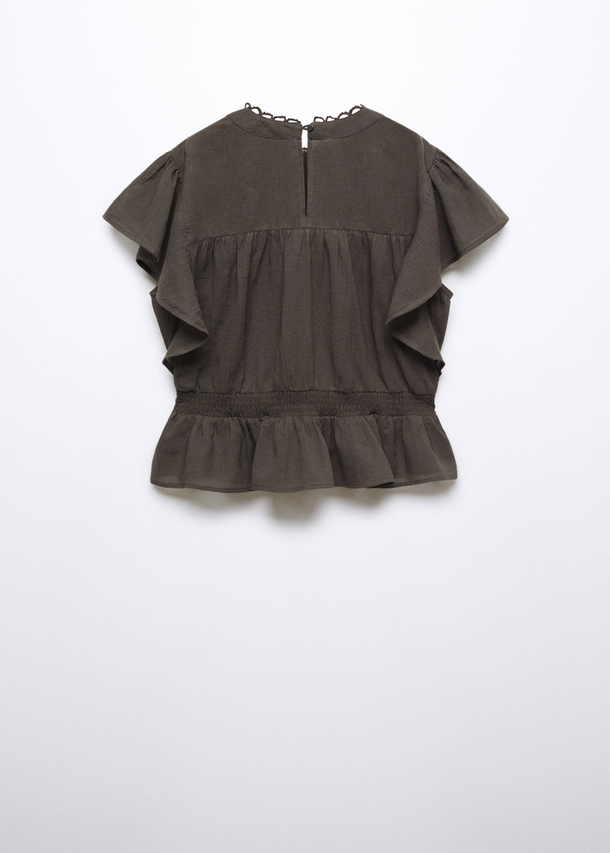 Ruffled lace top - Reverse of the article