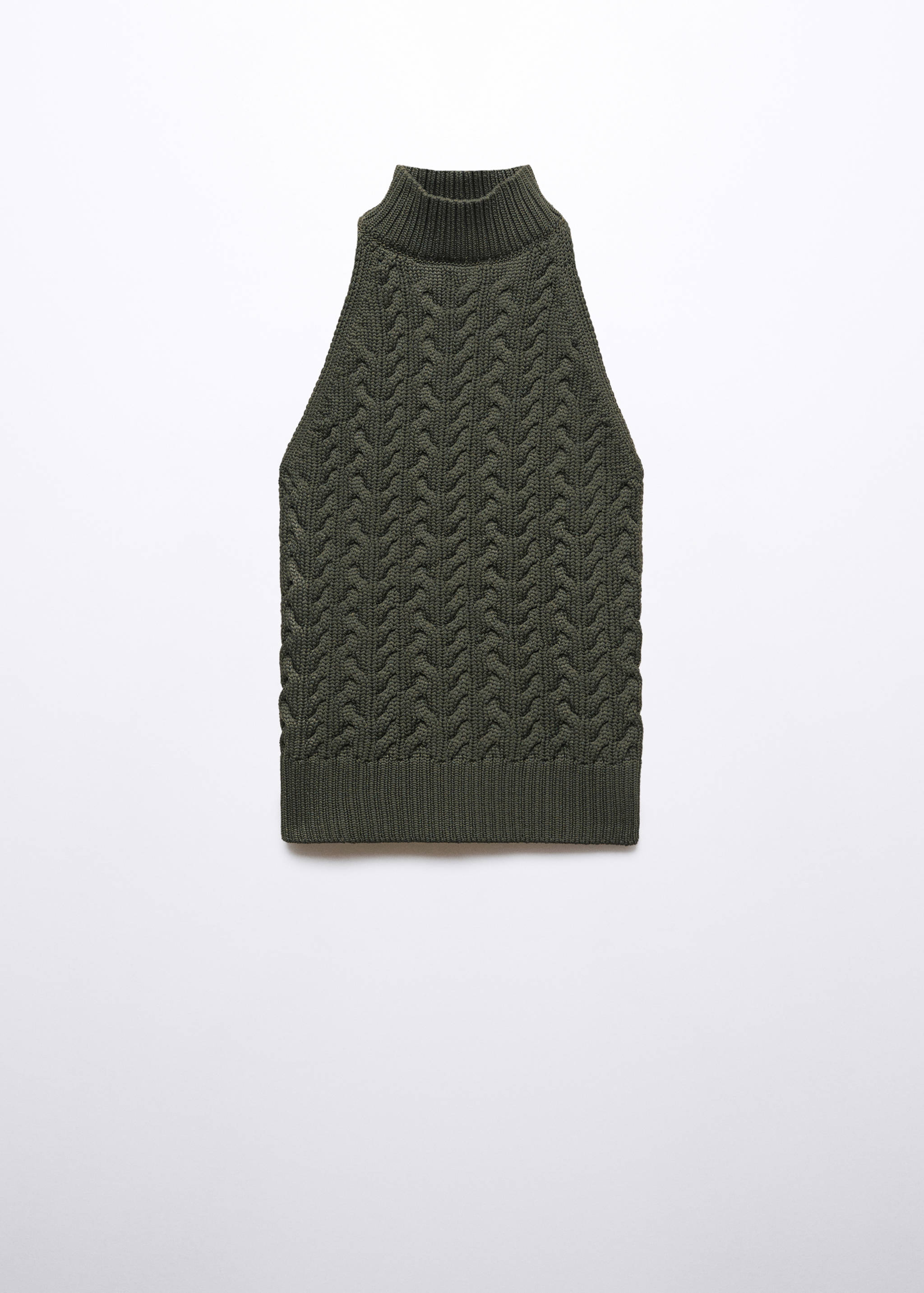 Halter-neck knitted top - Article without model
