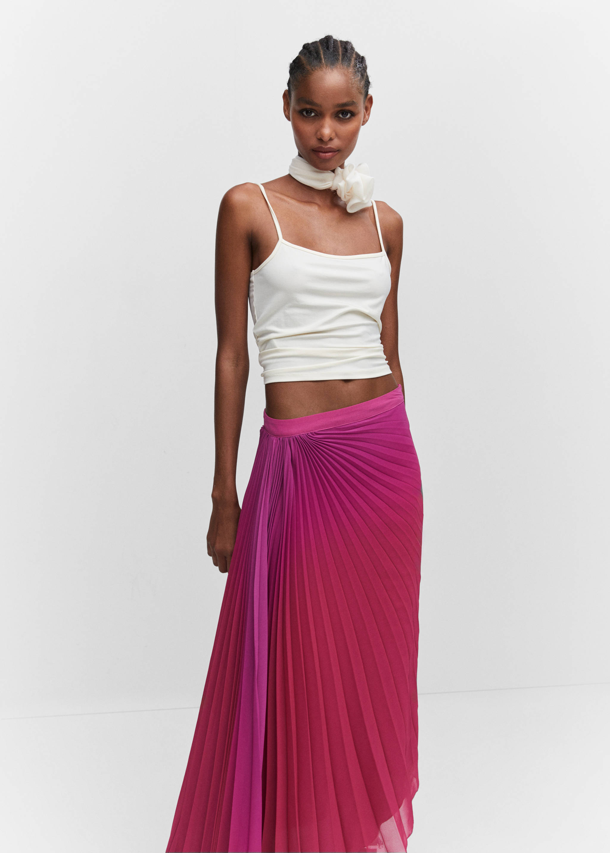 Fustă plisată asimetrică - Detaliu al articolului 1