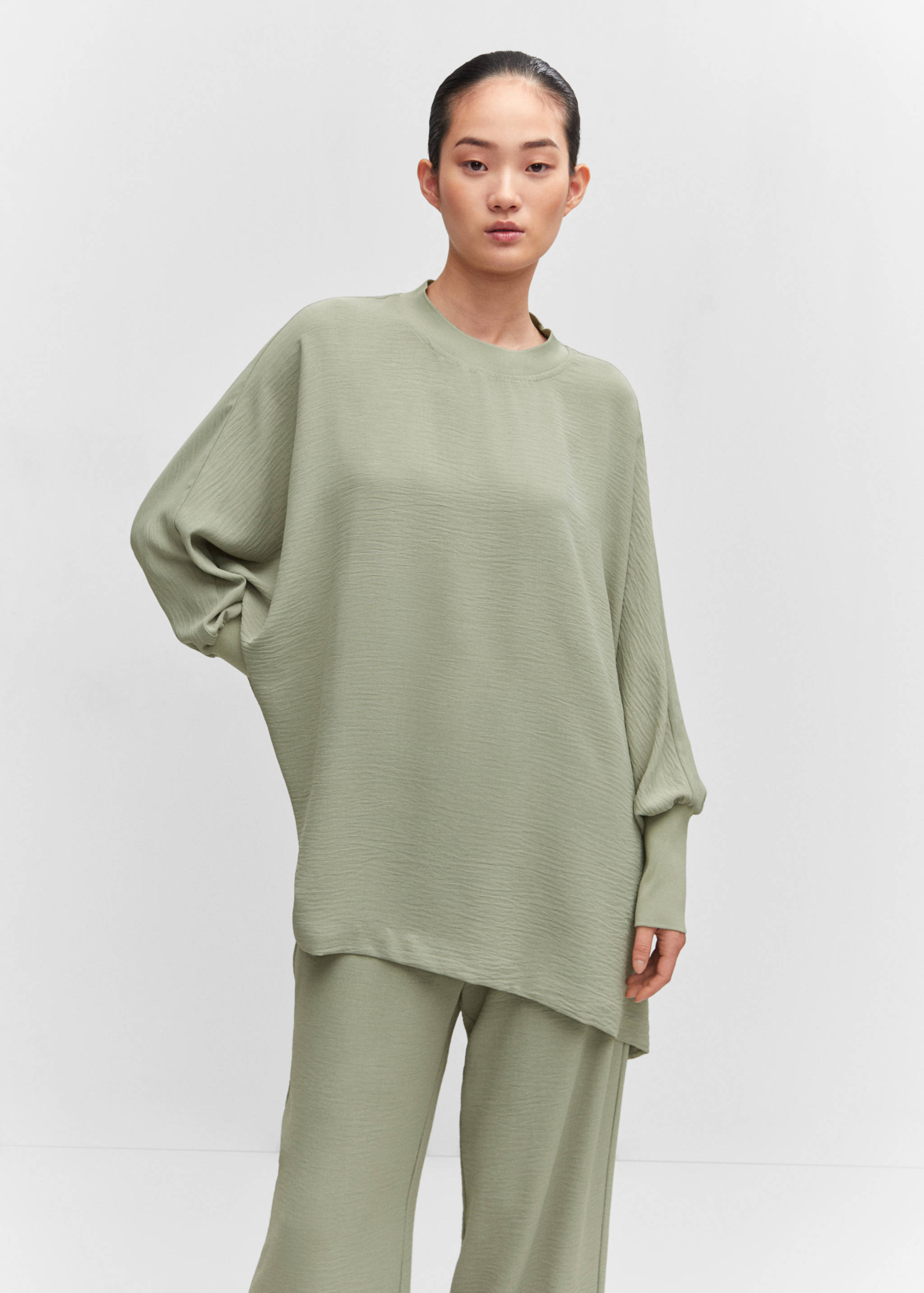 Dessuadora oversize textura - Pla mig