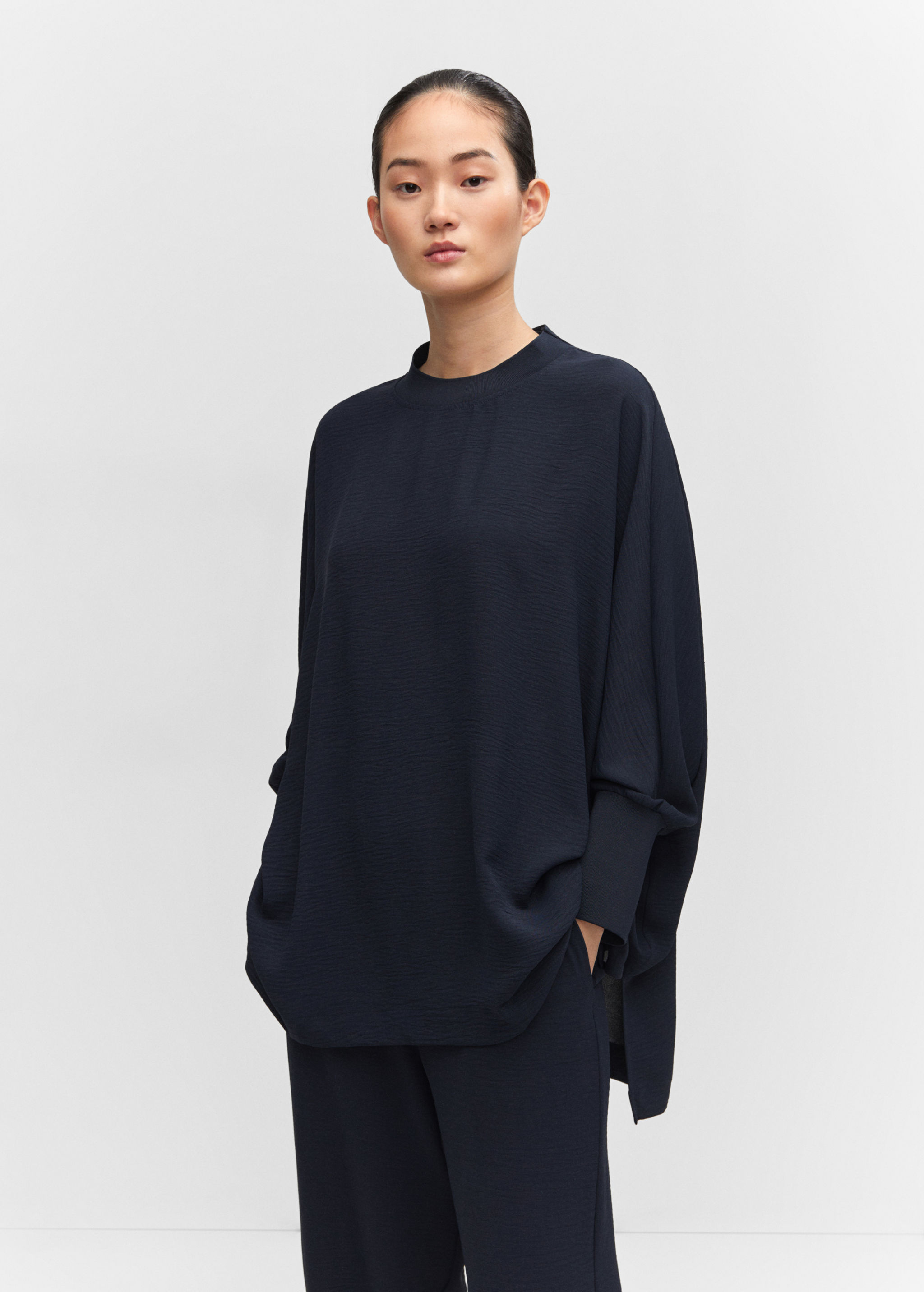 Dessuadora oversize textura - Pla mig