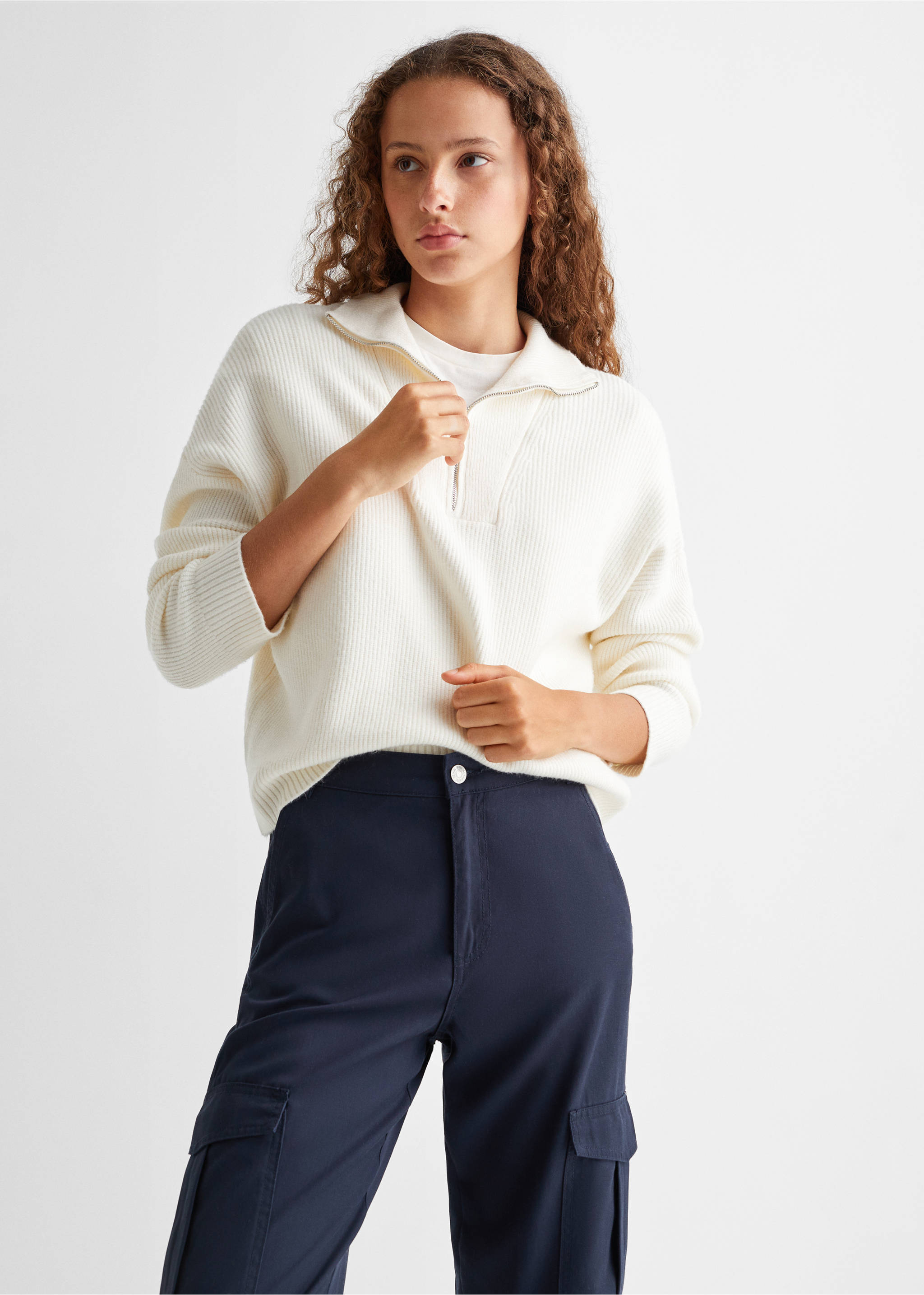 Pocket cargo jeans - Medium plane, Dark Navy. Ref: 57064014-00.