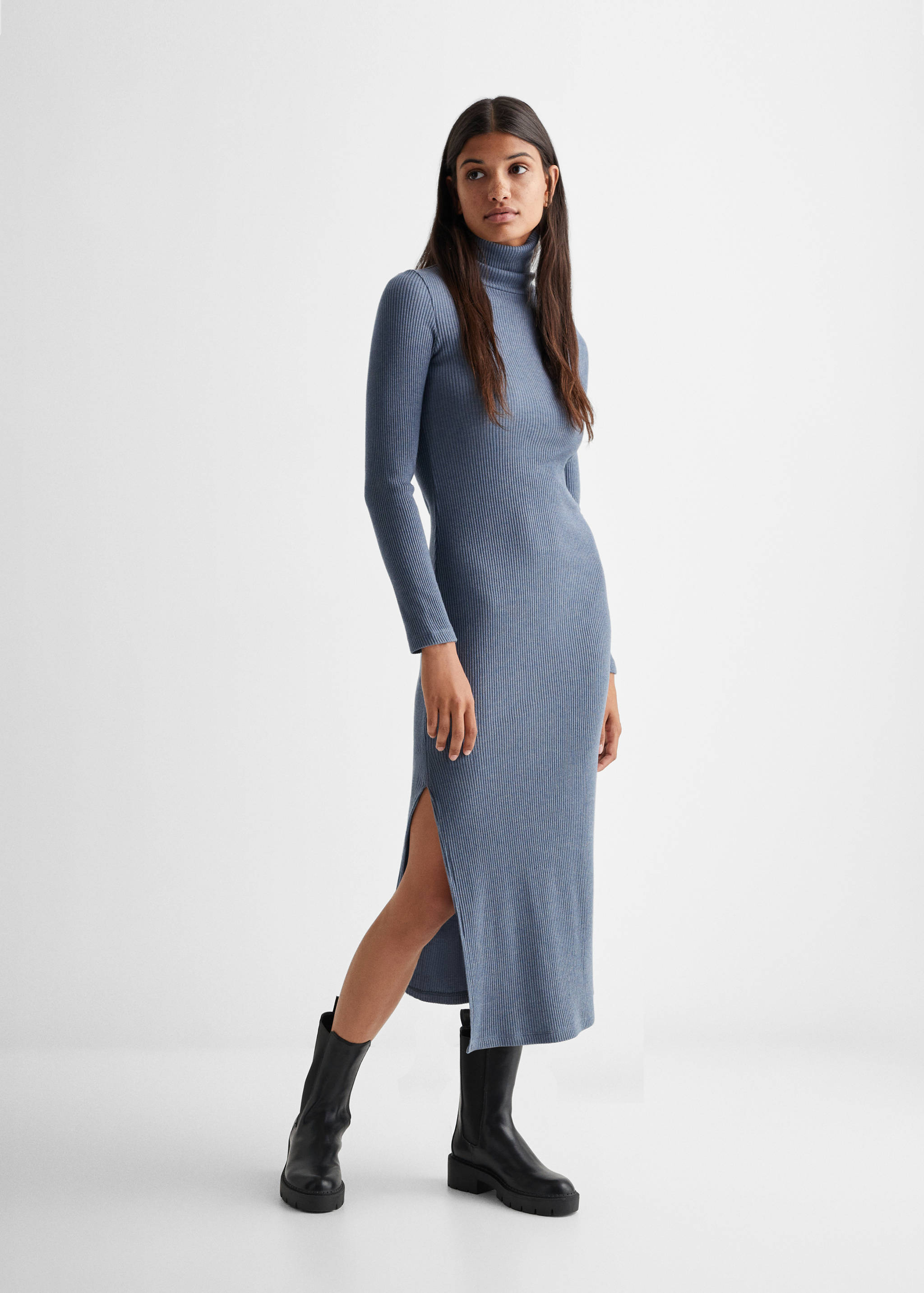 Ribbed knit dress - General plane