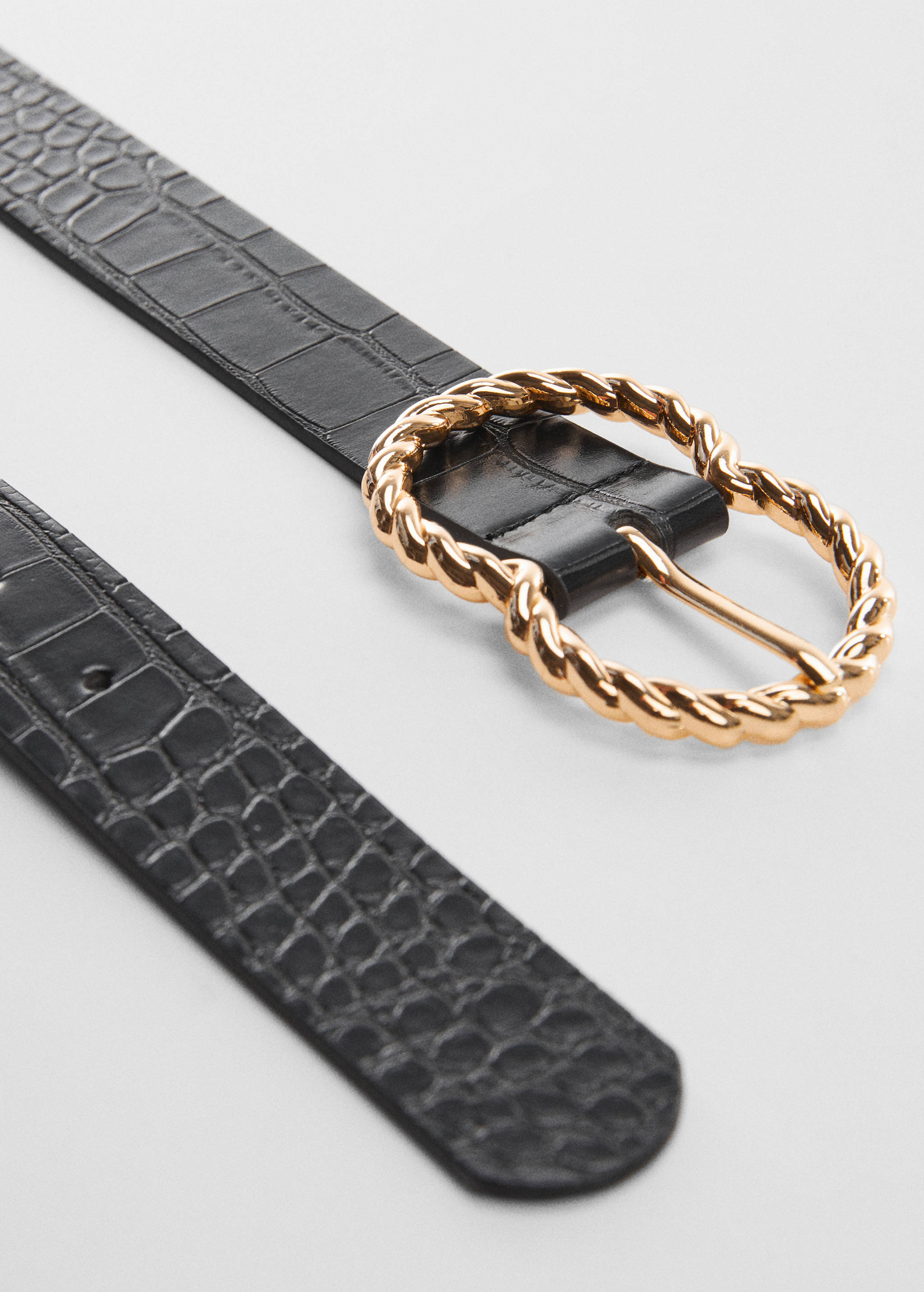 Gürtel mit geflochtener Schnalle - Mittlere Ansicht