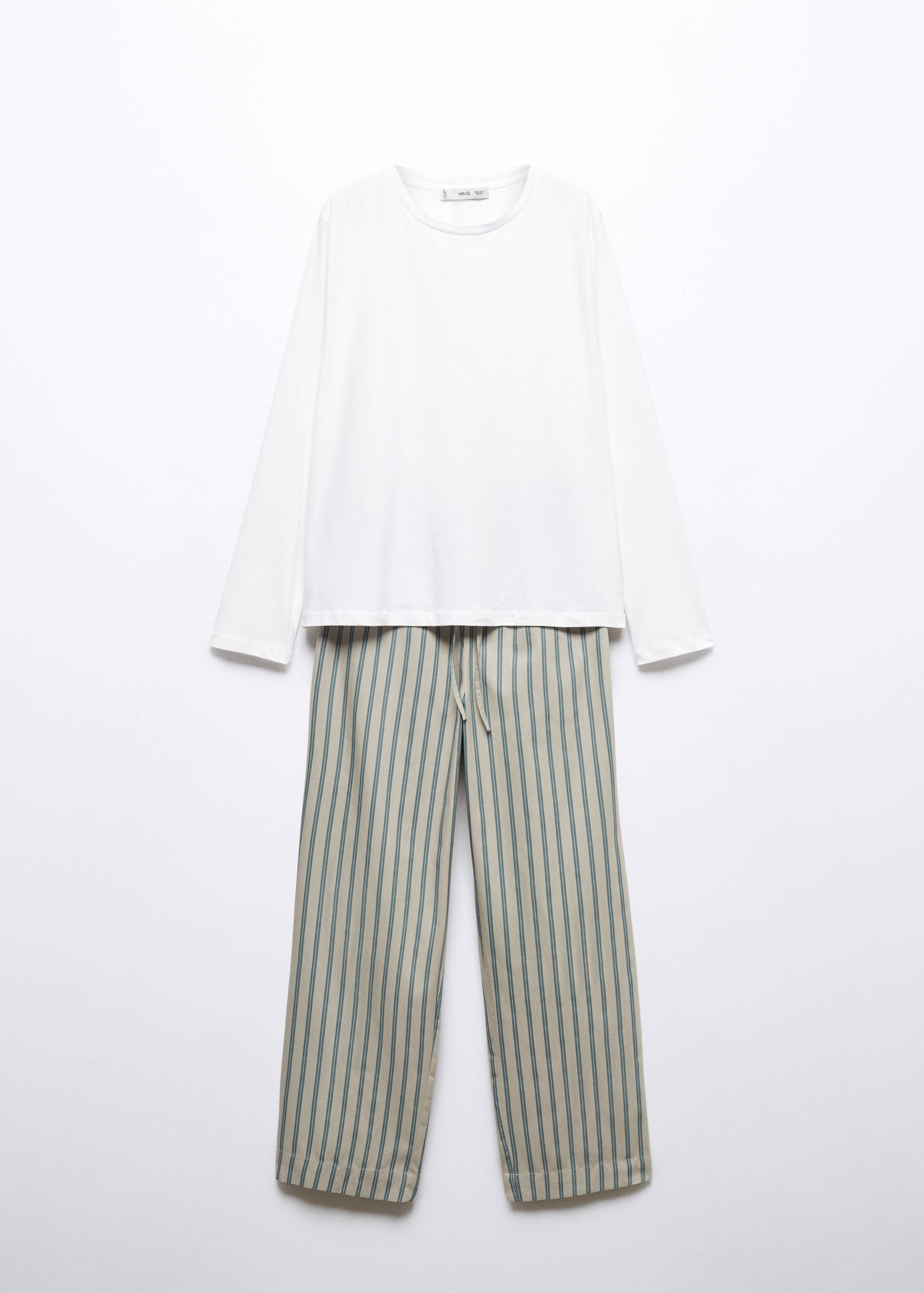Pijama llarg cotó ratlles - Article sense model