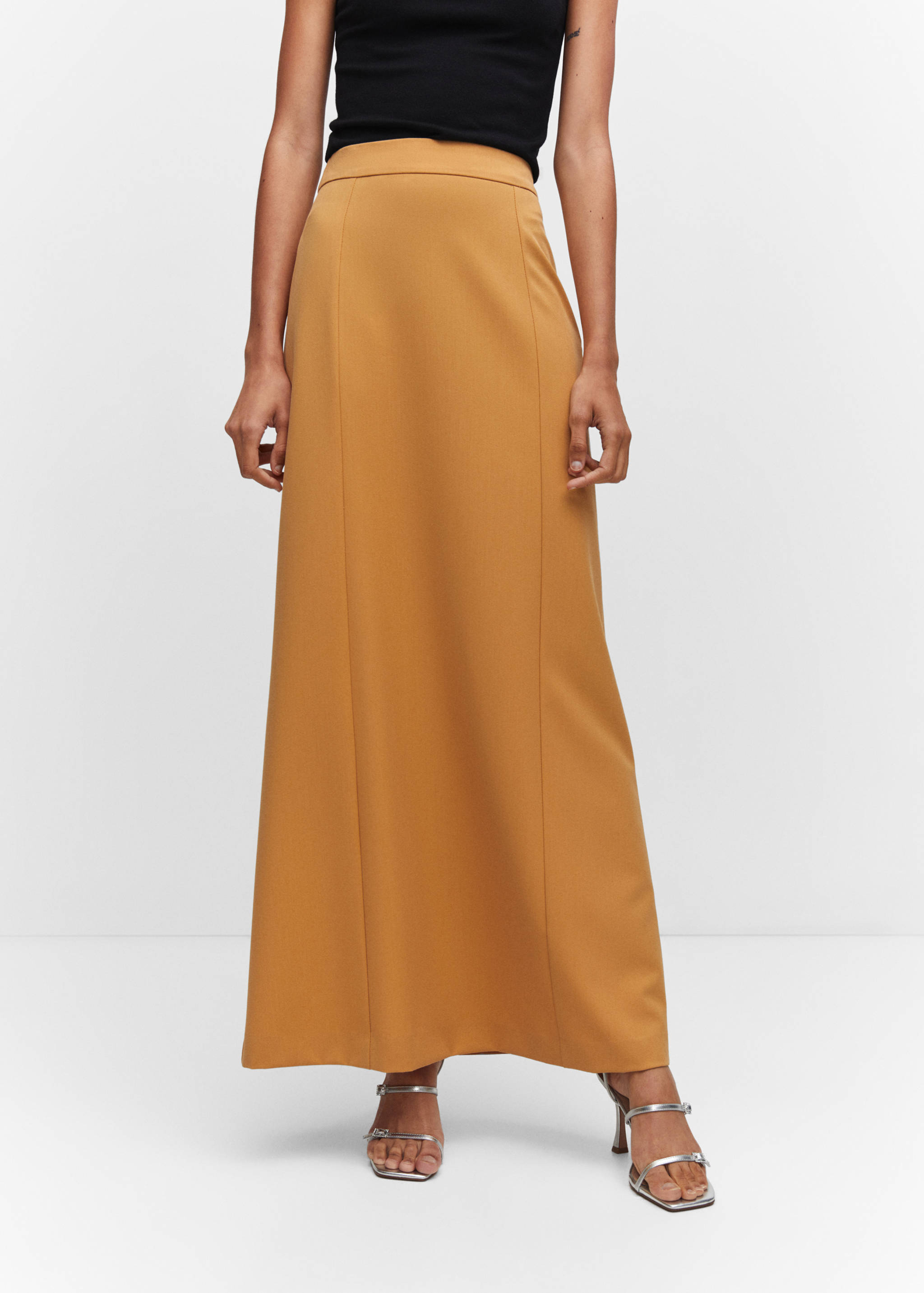 Falda larga fluida - Plano medio