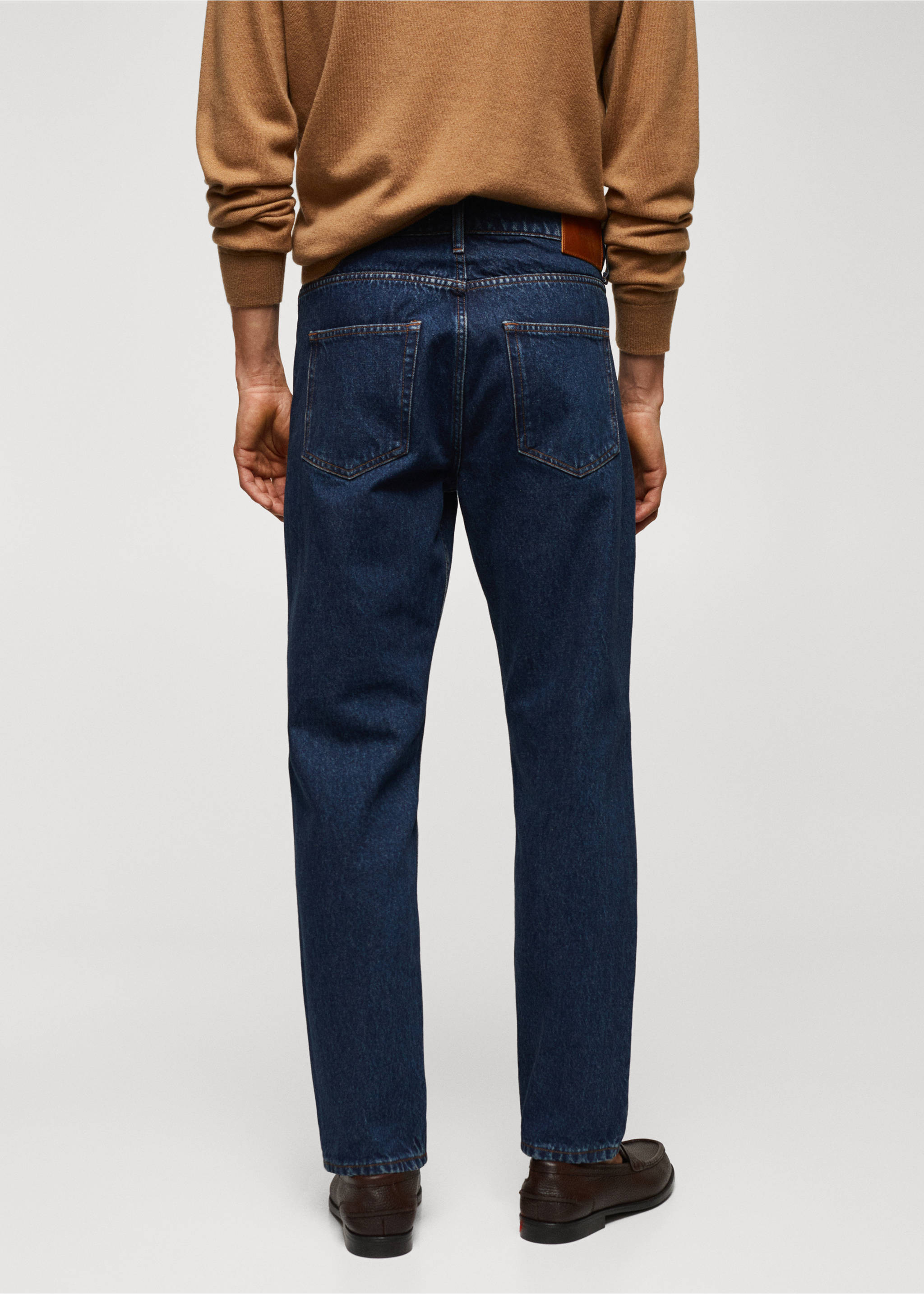 Bob straight-fit jeans - Reverse of the article, Open Blue. Ref: 57064389-00.
