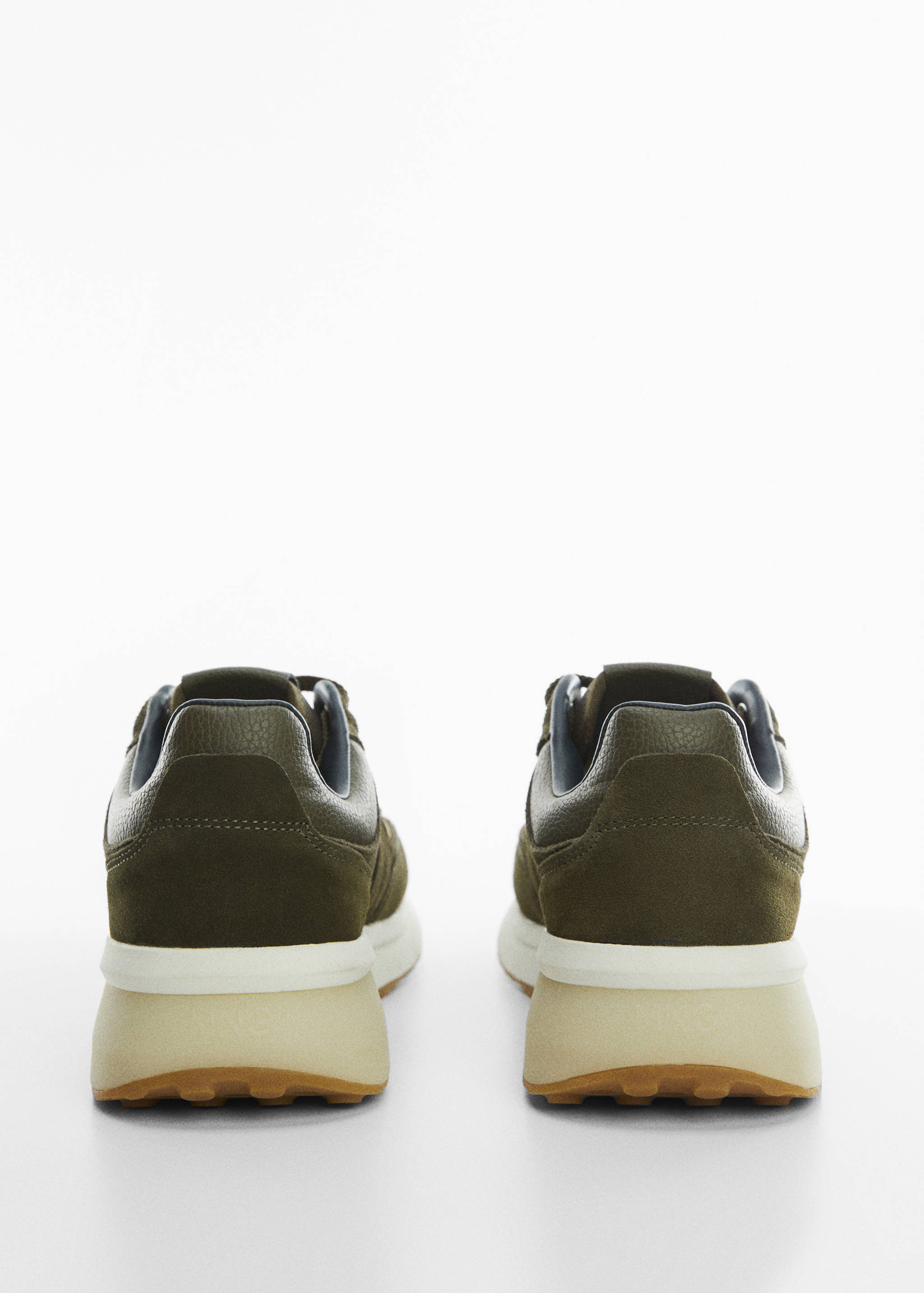 Leather mixed sneakers - Details of the article 1