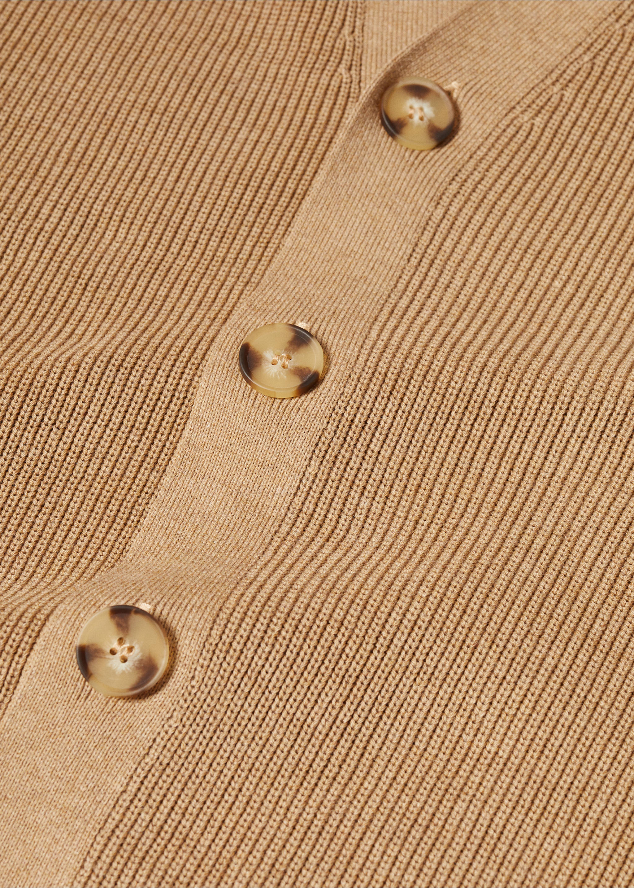 Strukturierter Baumwoll-Cardigan - Detail des Artikels 8, Beige. Ref: 57064401-00.