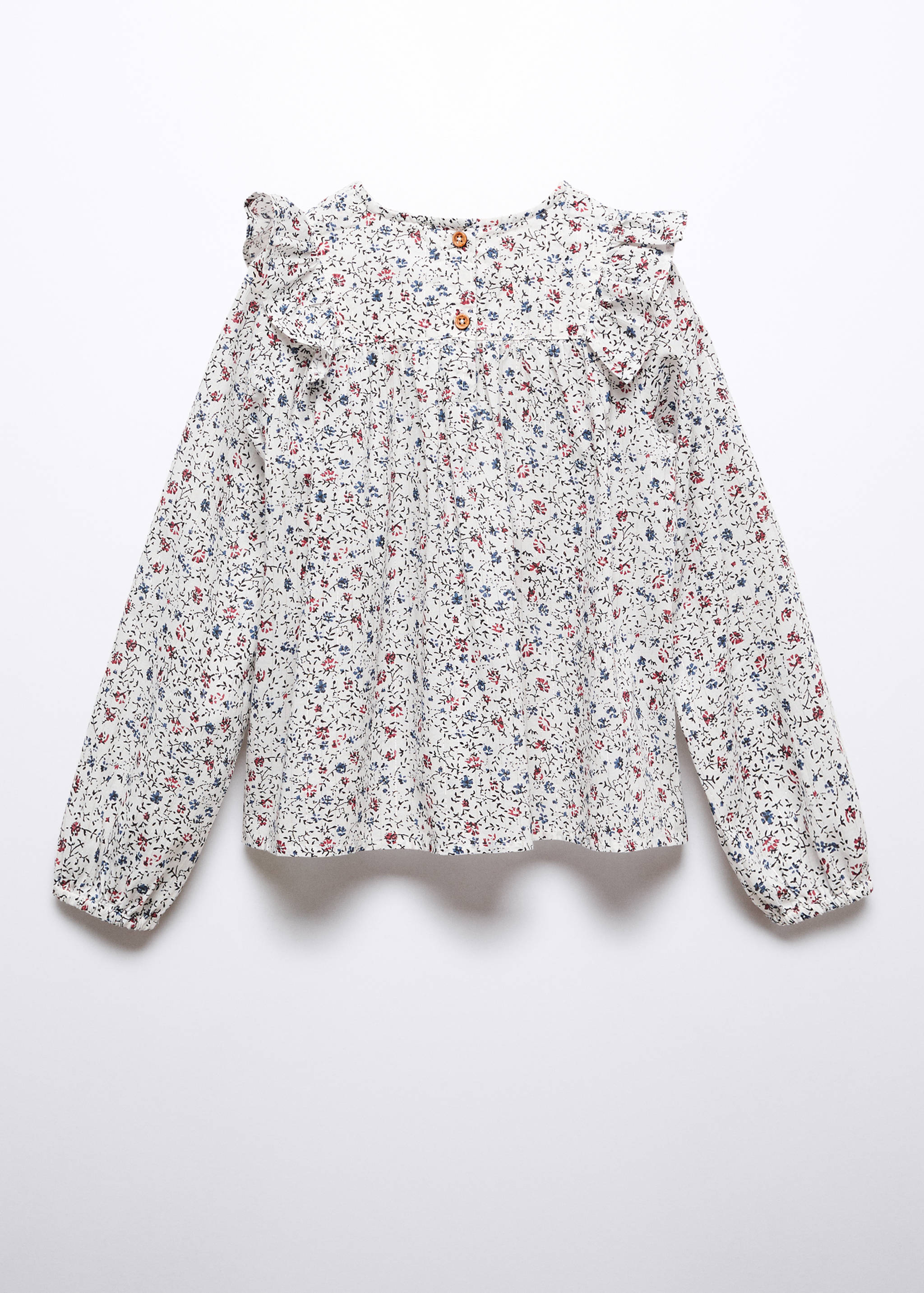 Bluse mit Blumenmuster - Rückseite des Artikels