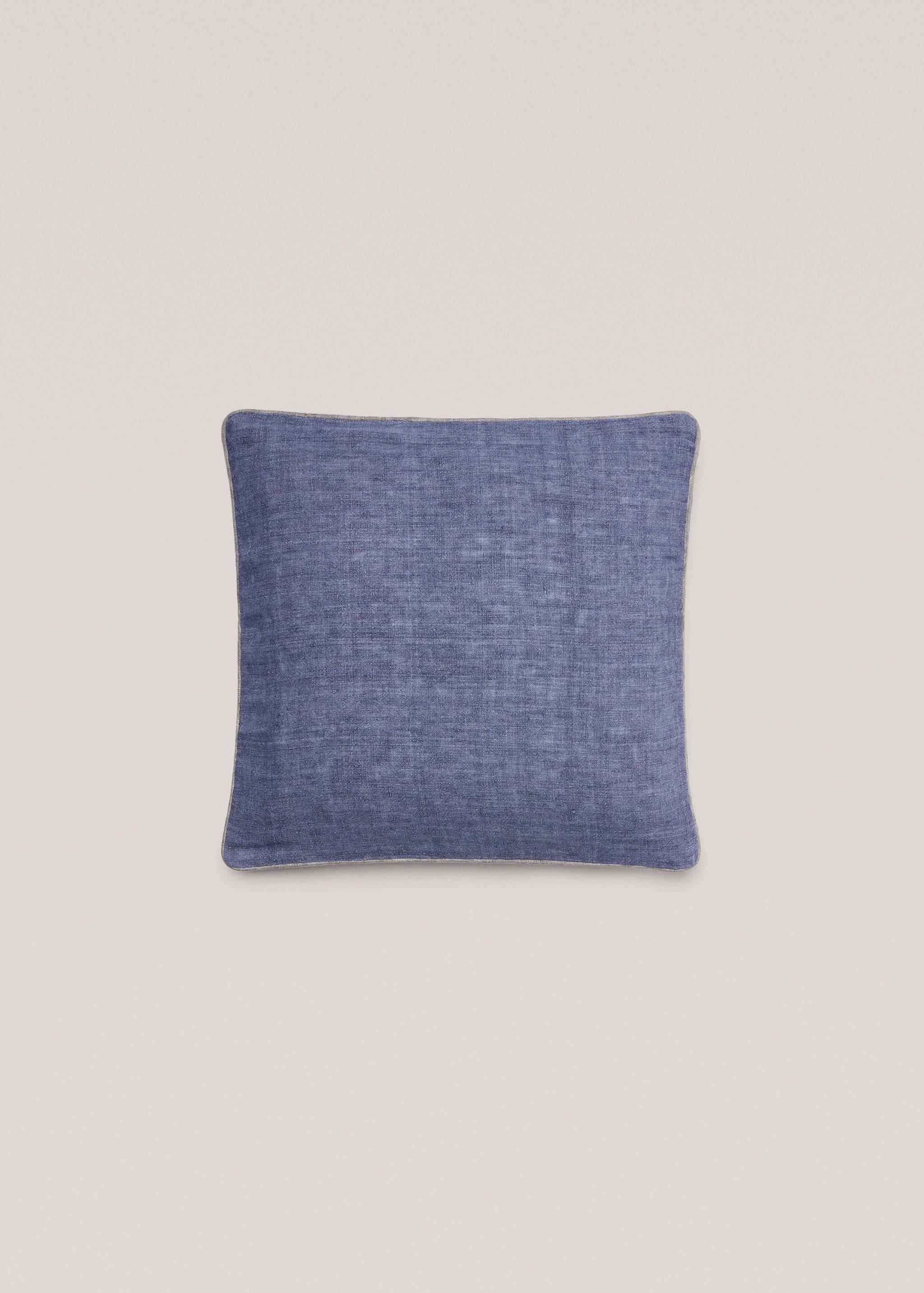 Housse coussin lin denim 45x45 cm - Article sans modèle