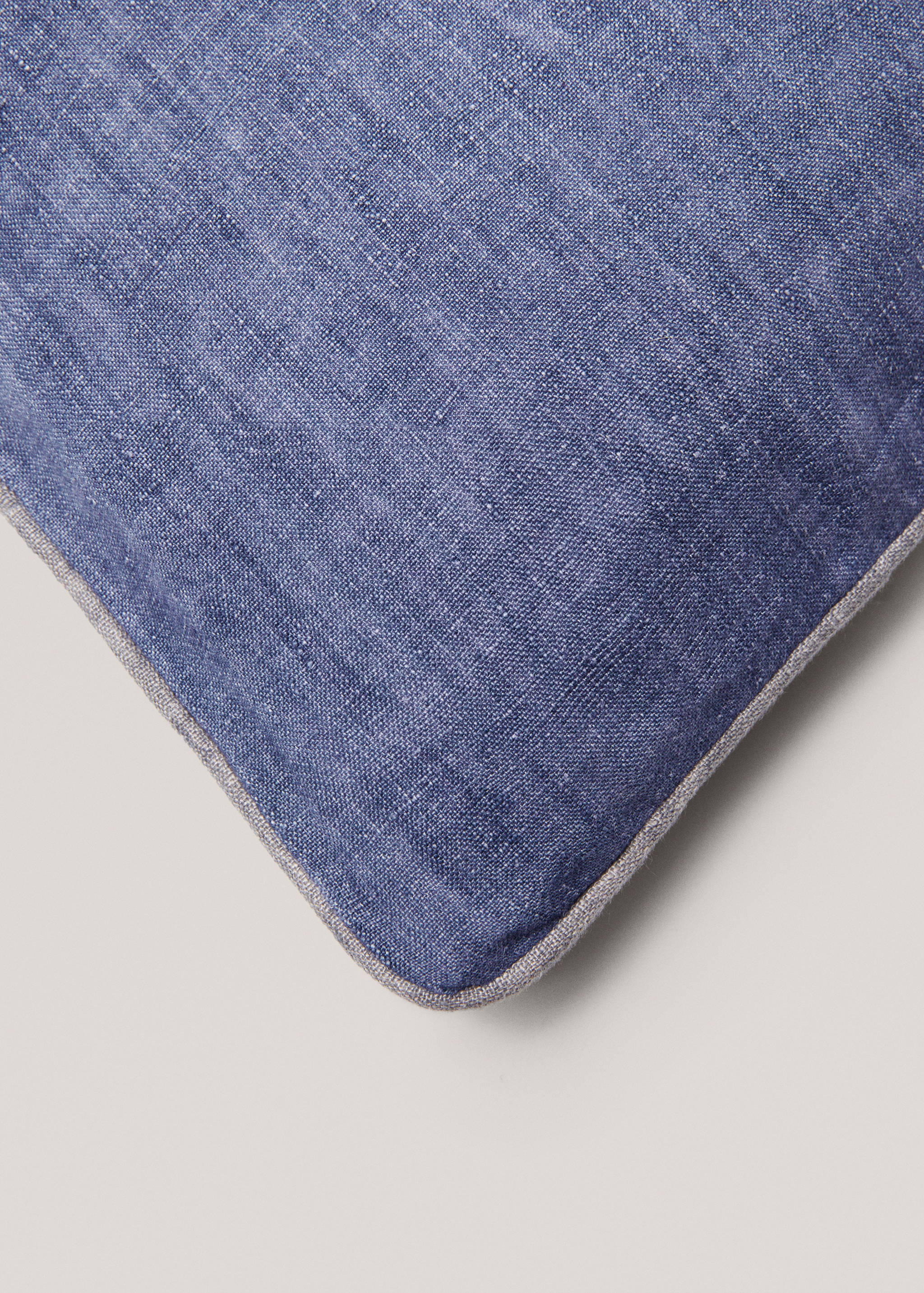 Housse coussin lin denim 45x45 cm - Détail de l'article 2